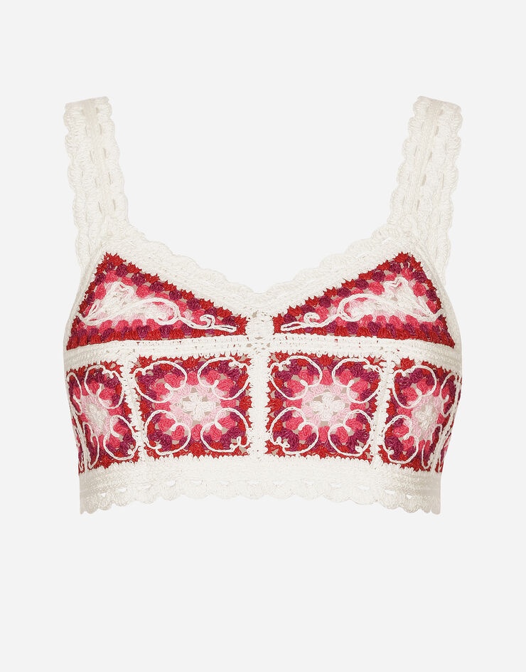 Majolica cotton crop top