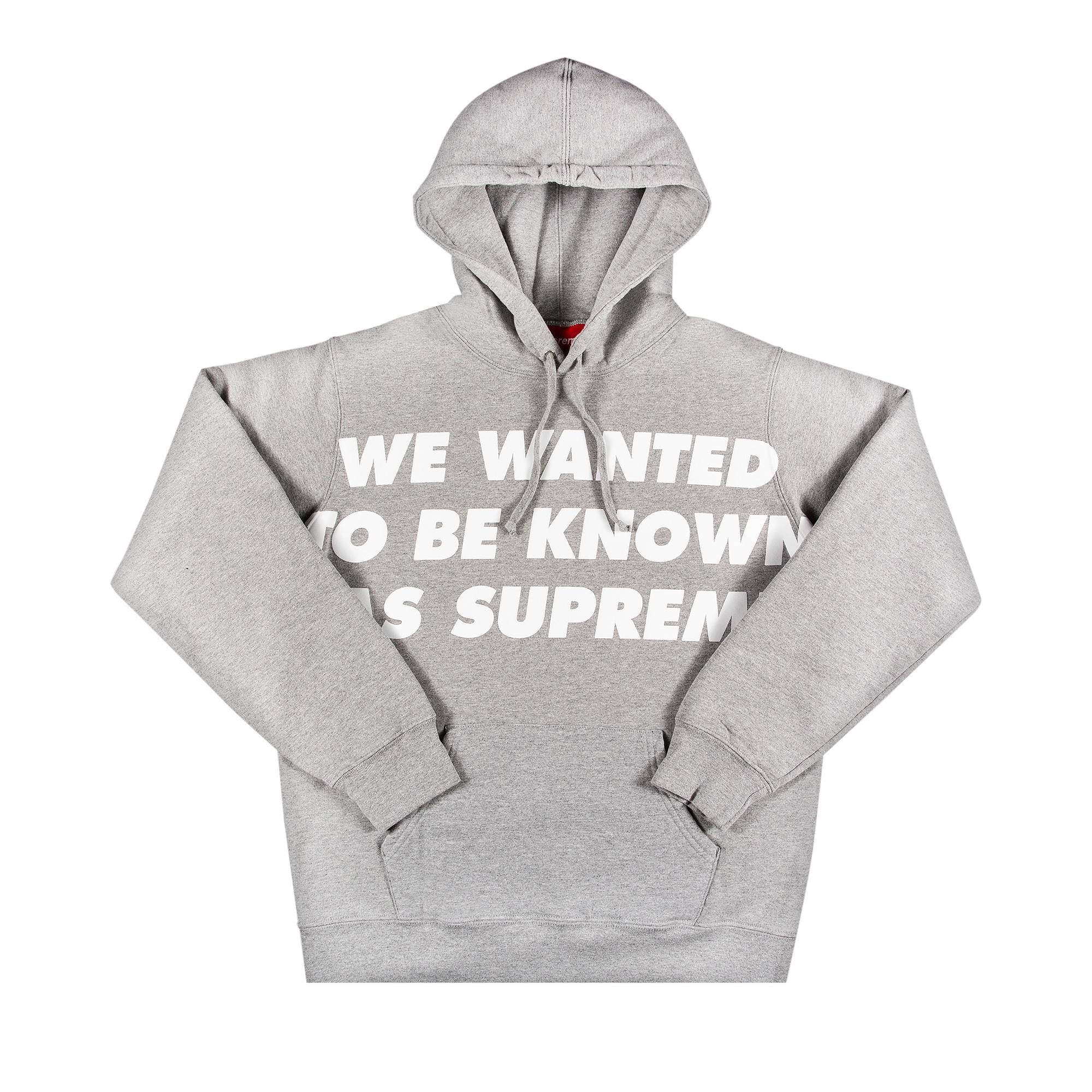 Supreme Known As Hooded Sweatshirt 'Heather Grey' - 1