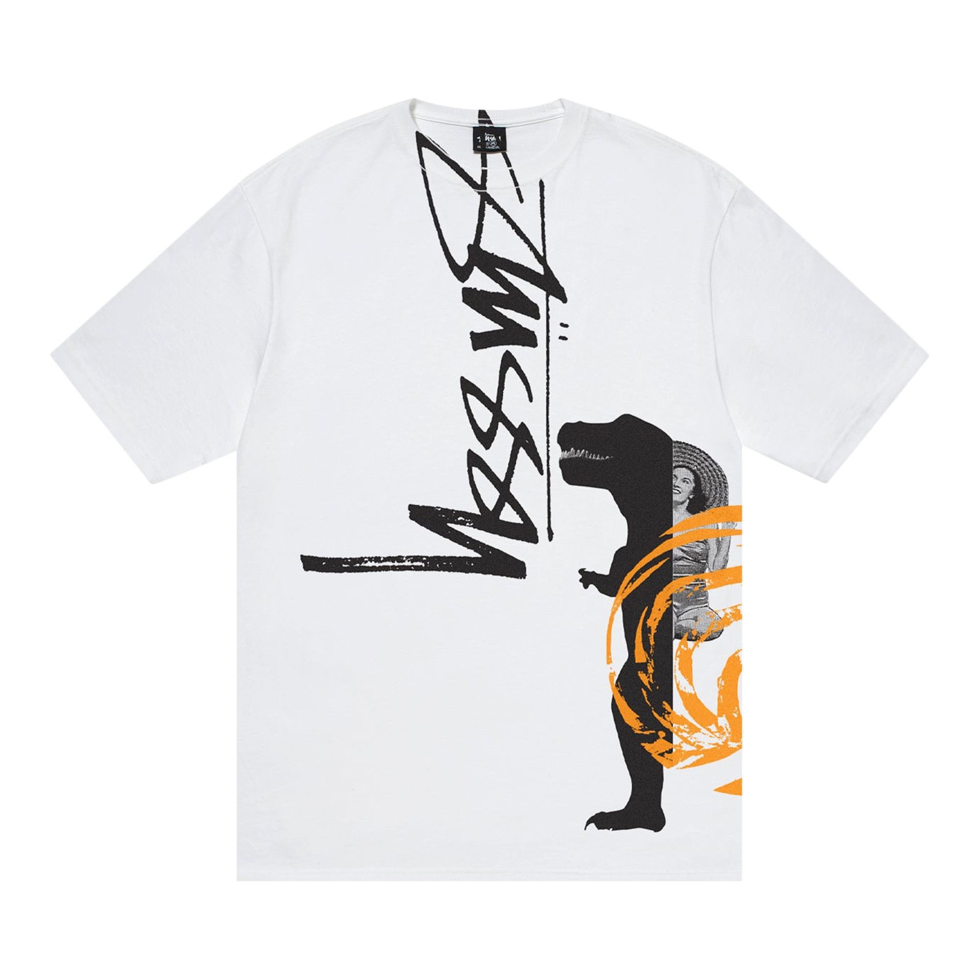 Stussy David Carson Dino Tee 'White' - 1