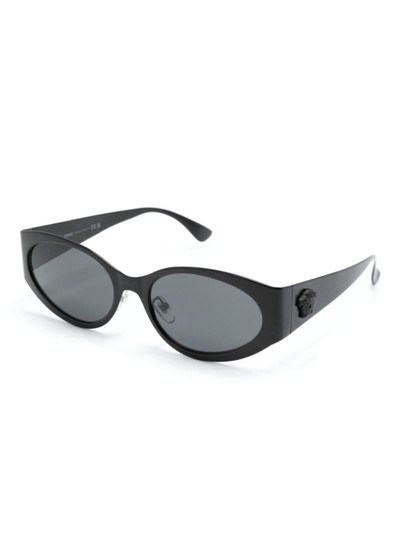 VERSACE La Medusa oval-frame sunglasses outlook