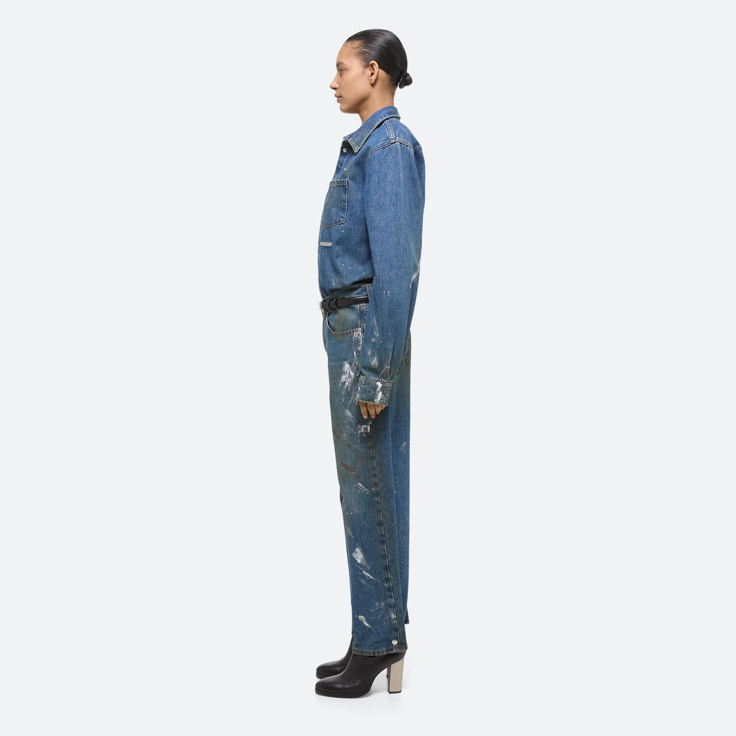 WIDE LEG PAINTED JEANS - 4