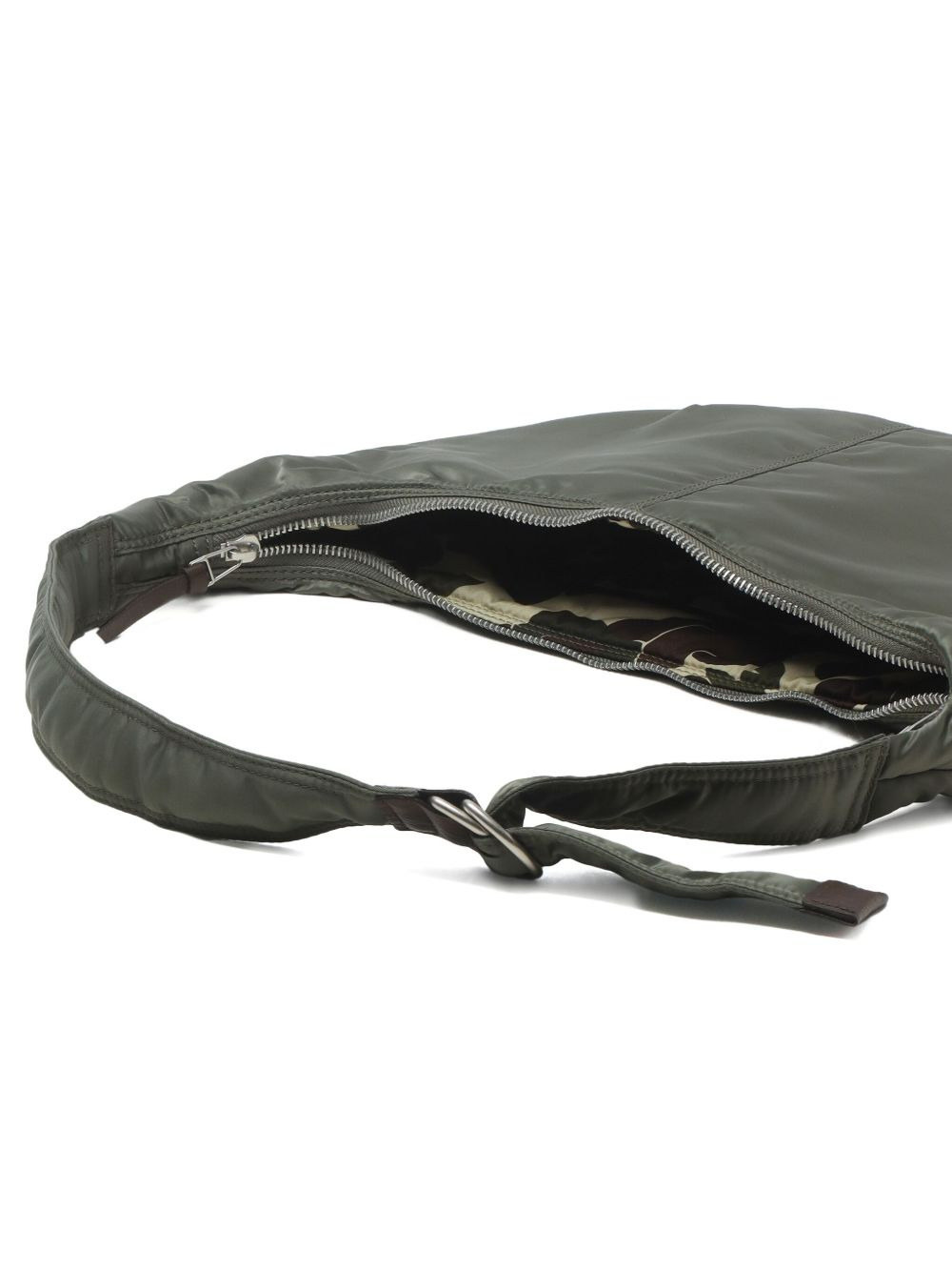curved nylon messenger bag - 5