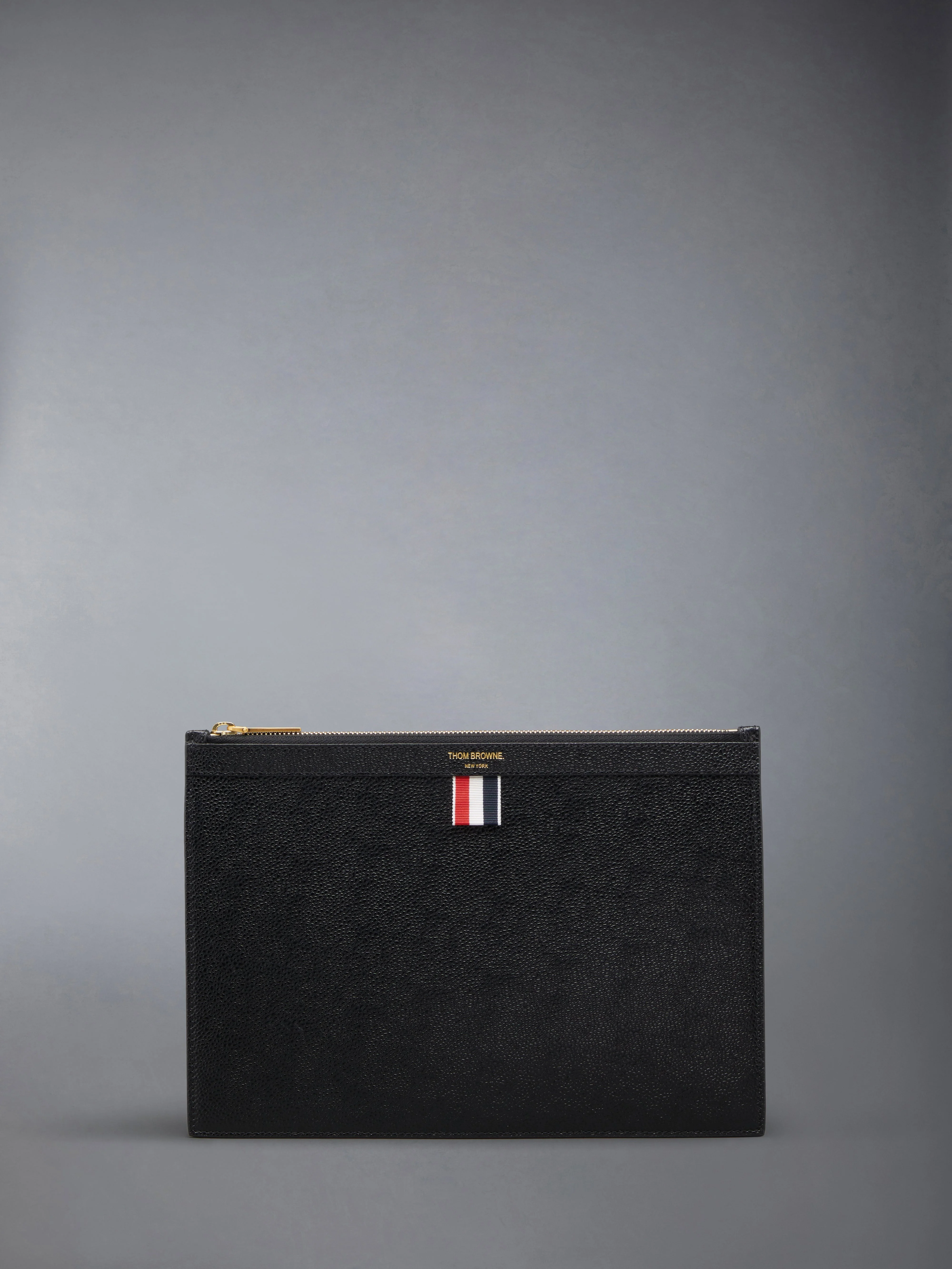 PEBBLE GRAIN SMALL DOCUMENT HOLDER - 1