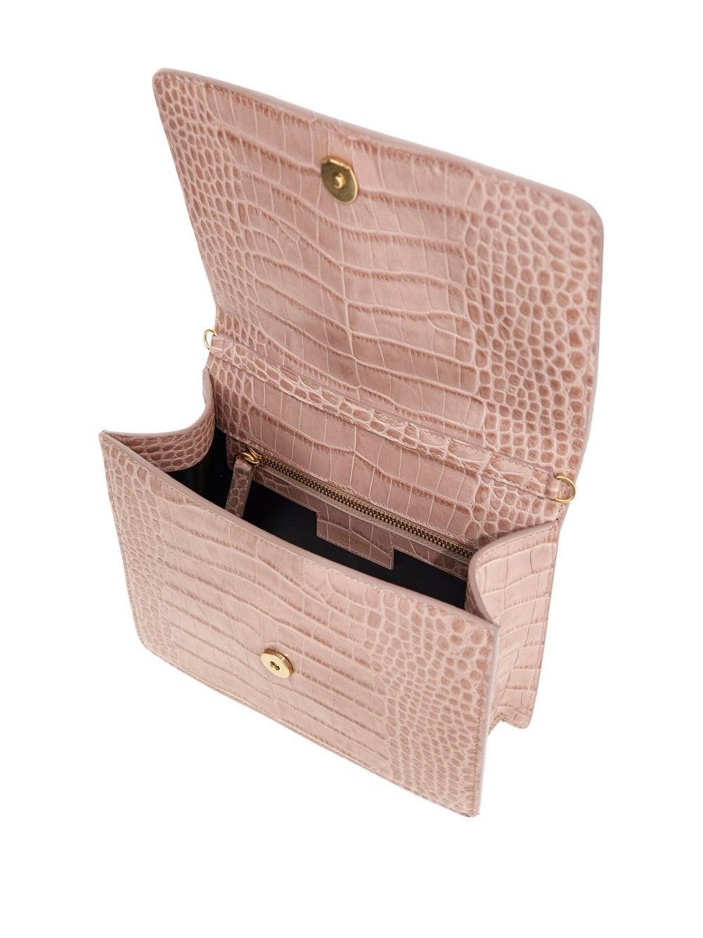 Roar crocodile-effect tiger-detail handbag - 4