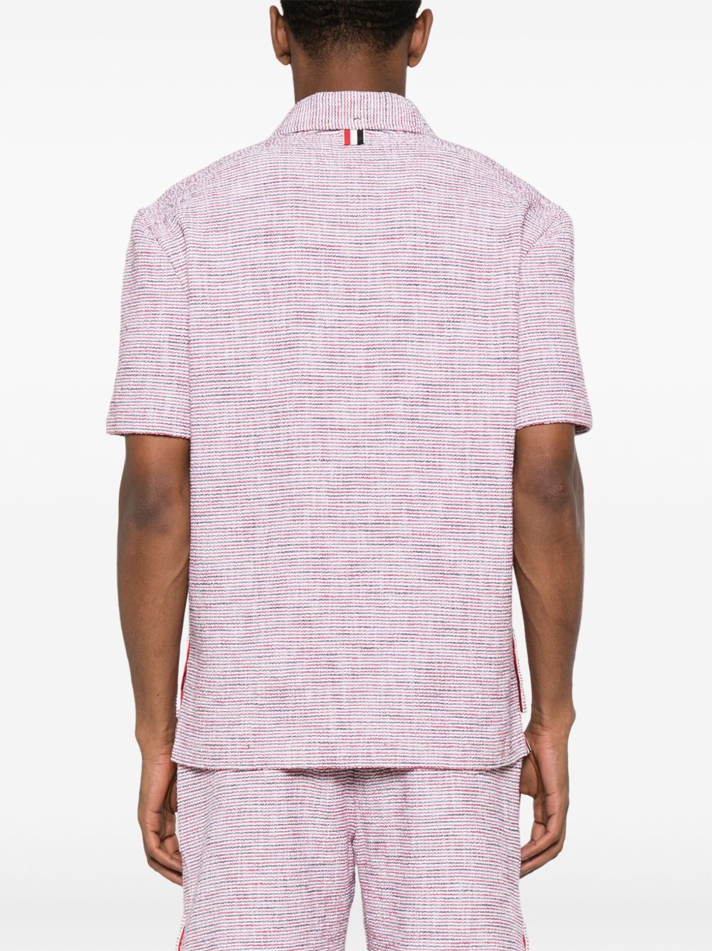 RWB-striped tweed shirt - 4