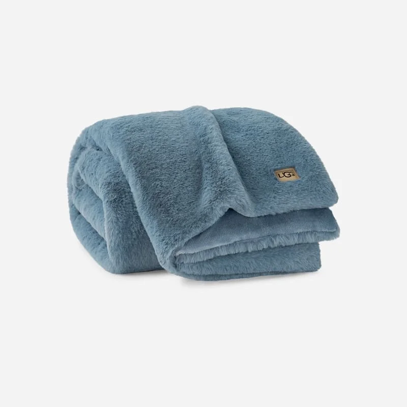® Euphoria Throw 50" x 70" Polyester Blankets in Chambray - 1