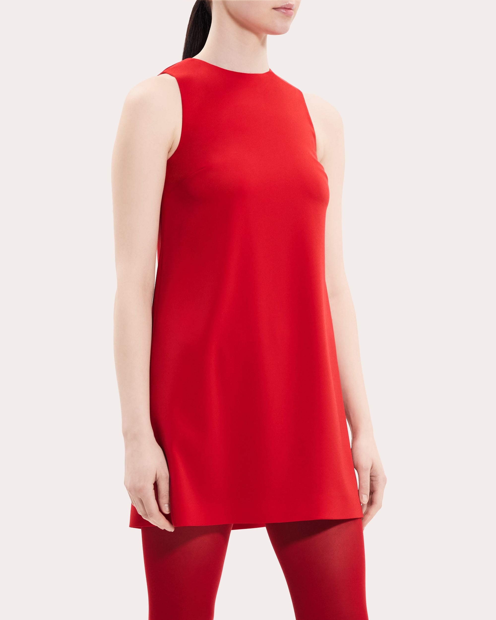 Sleeveless A-Line Shift Dress - 4