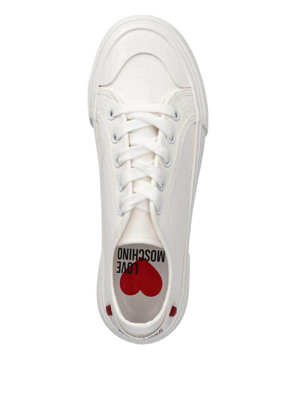 logo-patch lace-up sneakers - 3