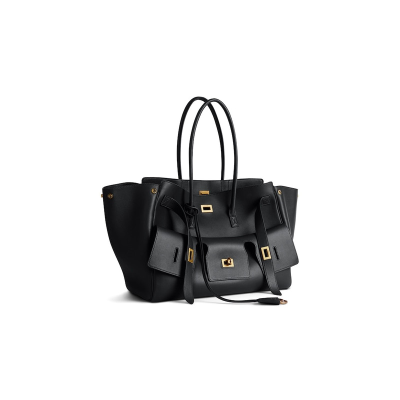 BALENCIAGA Women's Bel Air Medium Carry All Bag in Black outlook