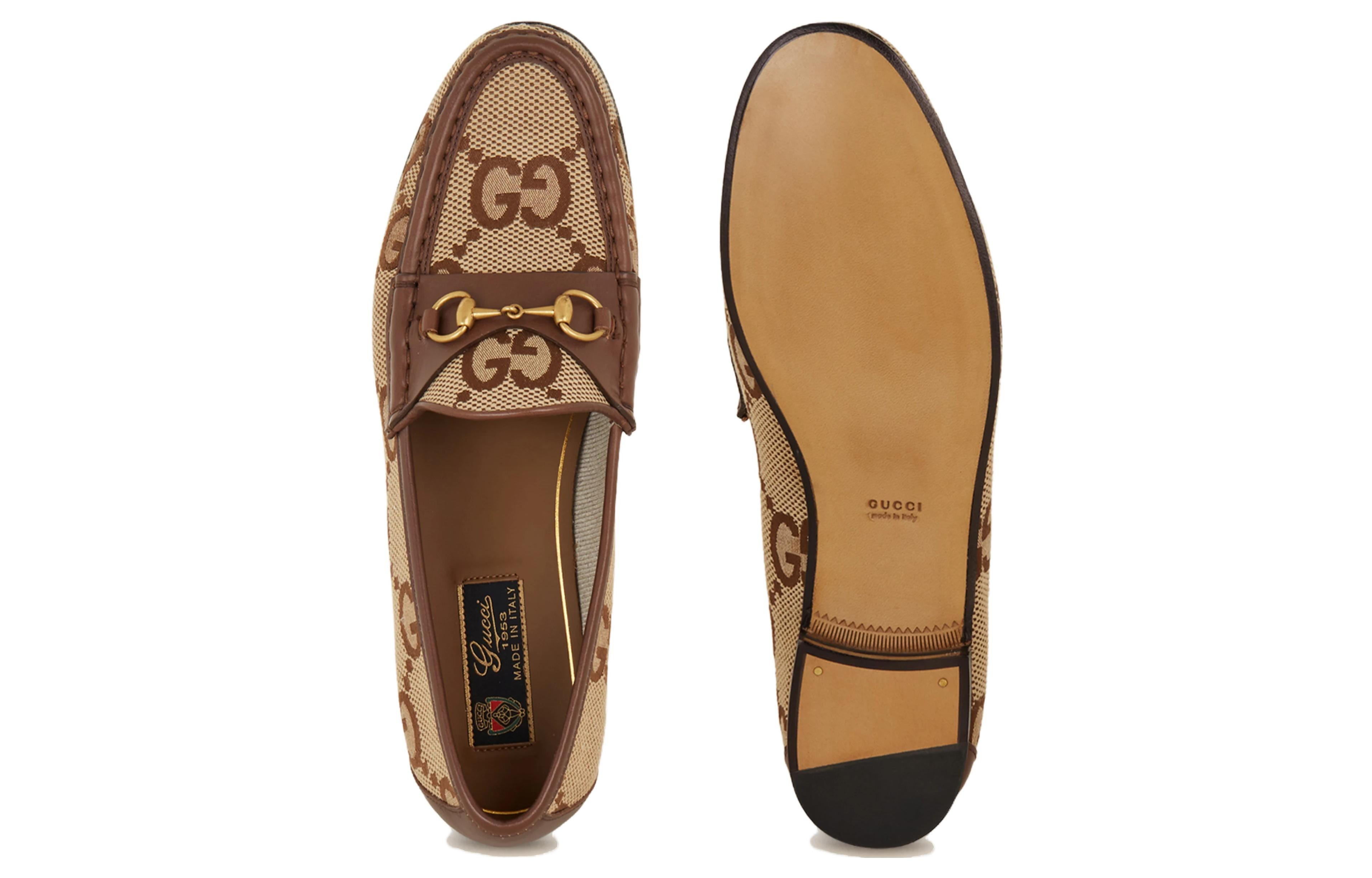 (WMNS) Gucci 1953 loafer with Horsebit 'Camel Ebony' 727581-FABB5-2559 - 5