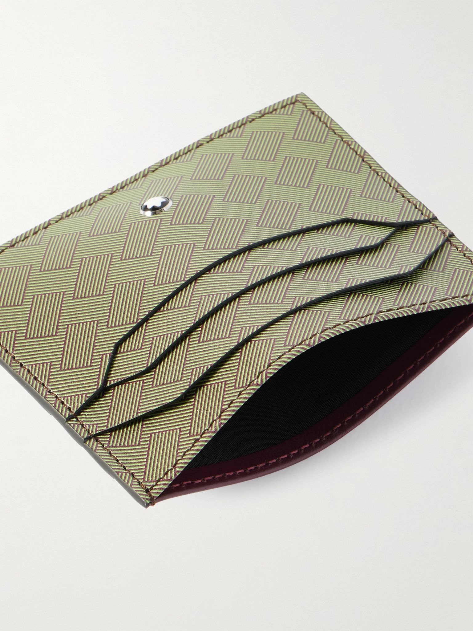 Extreme 3.0 Textured-Leather Cardholder Green - 4
