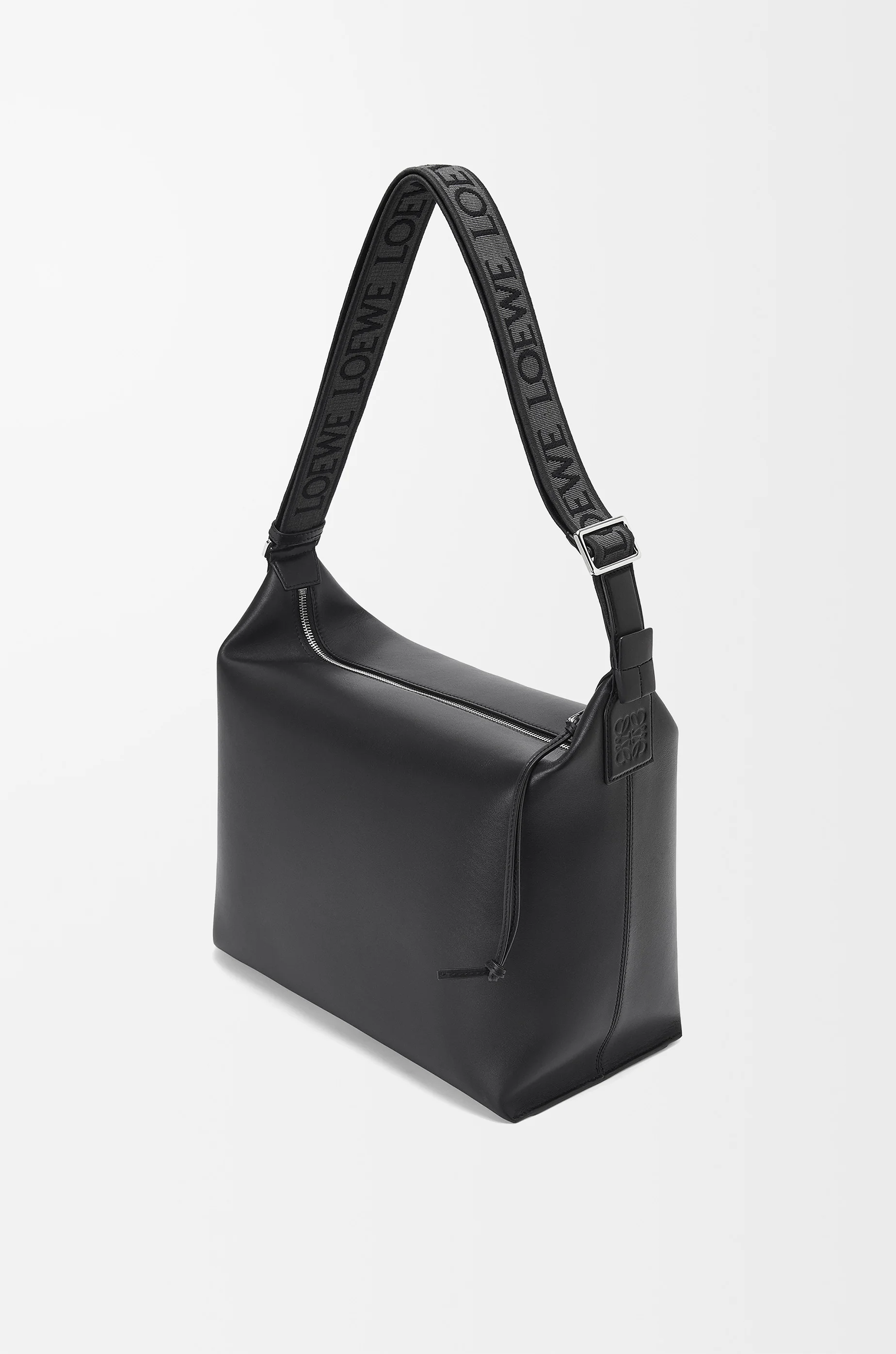 Cubi Crossbody bag in supple smooth calfskin and jacquard - 1