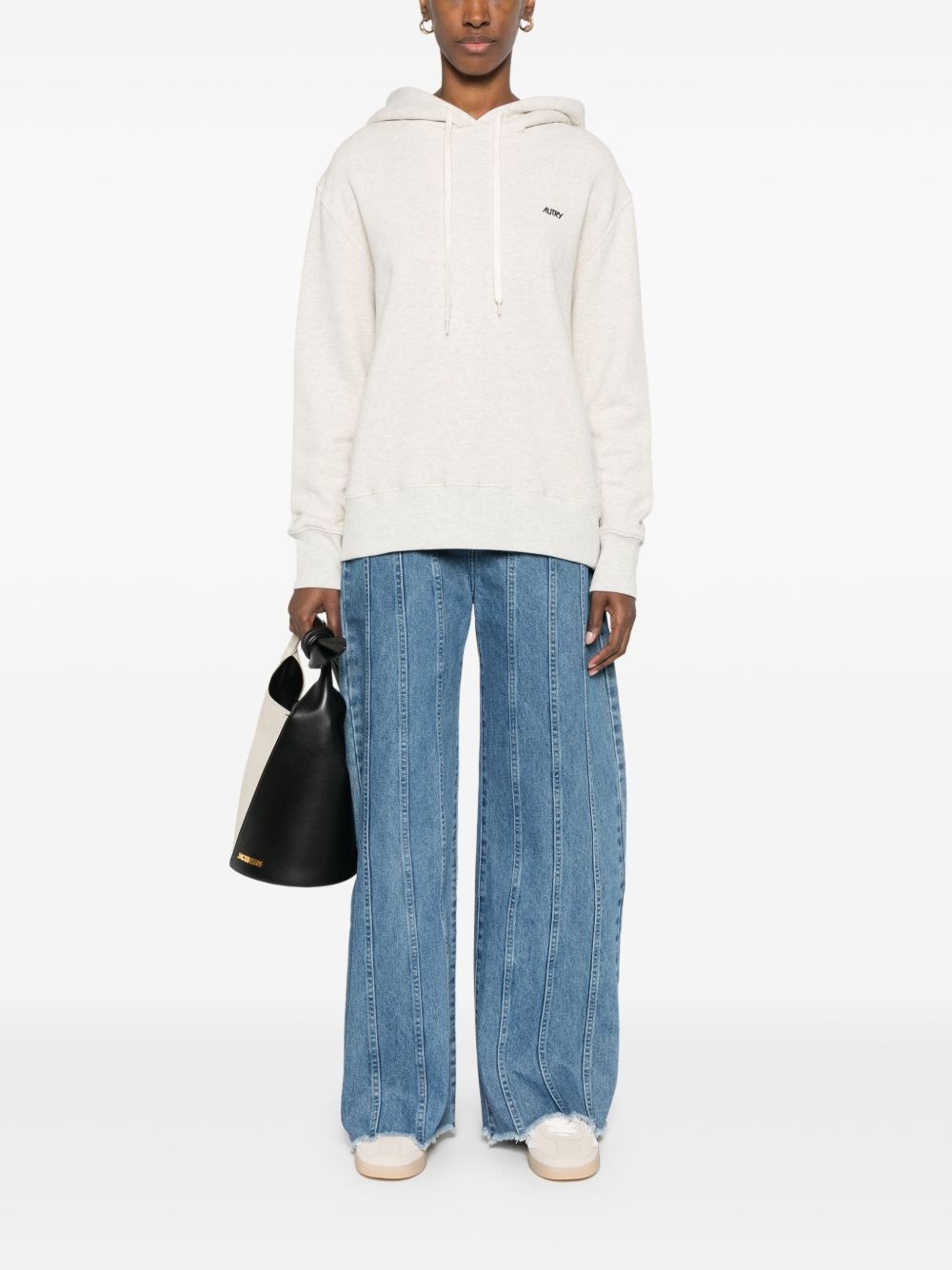 logo-embroidered hoodie - 2