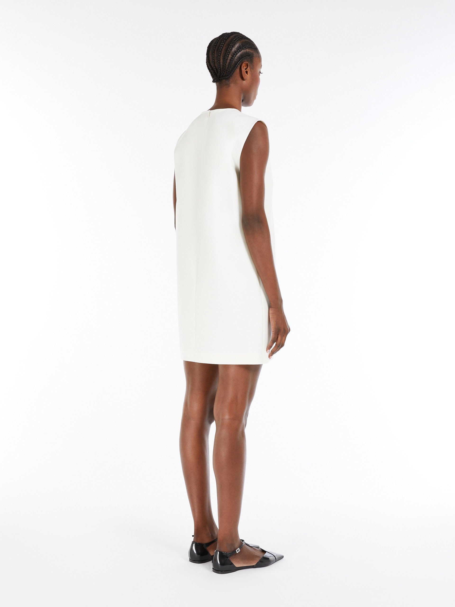 FIUGGI Wool canvas sleeveless dress - 4