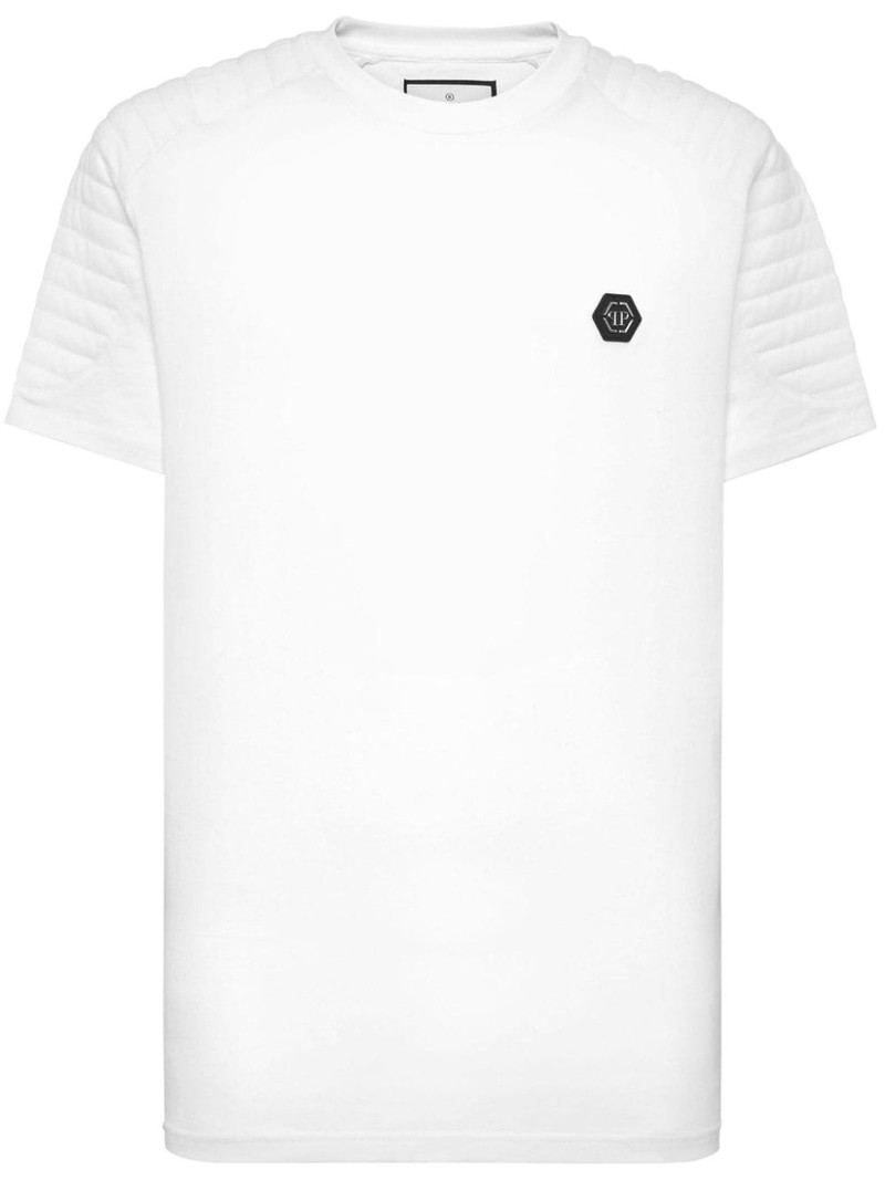 logo-plaque cotton T-shirt 1