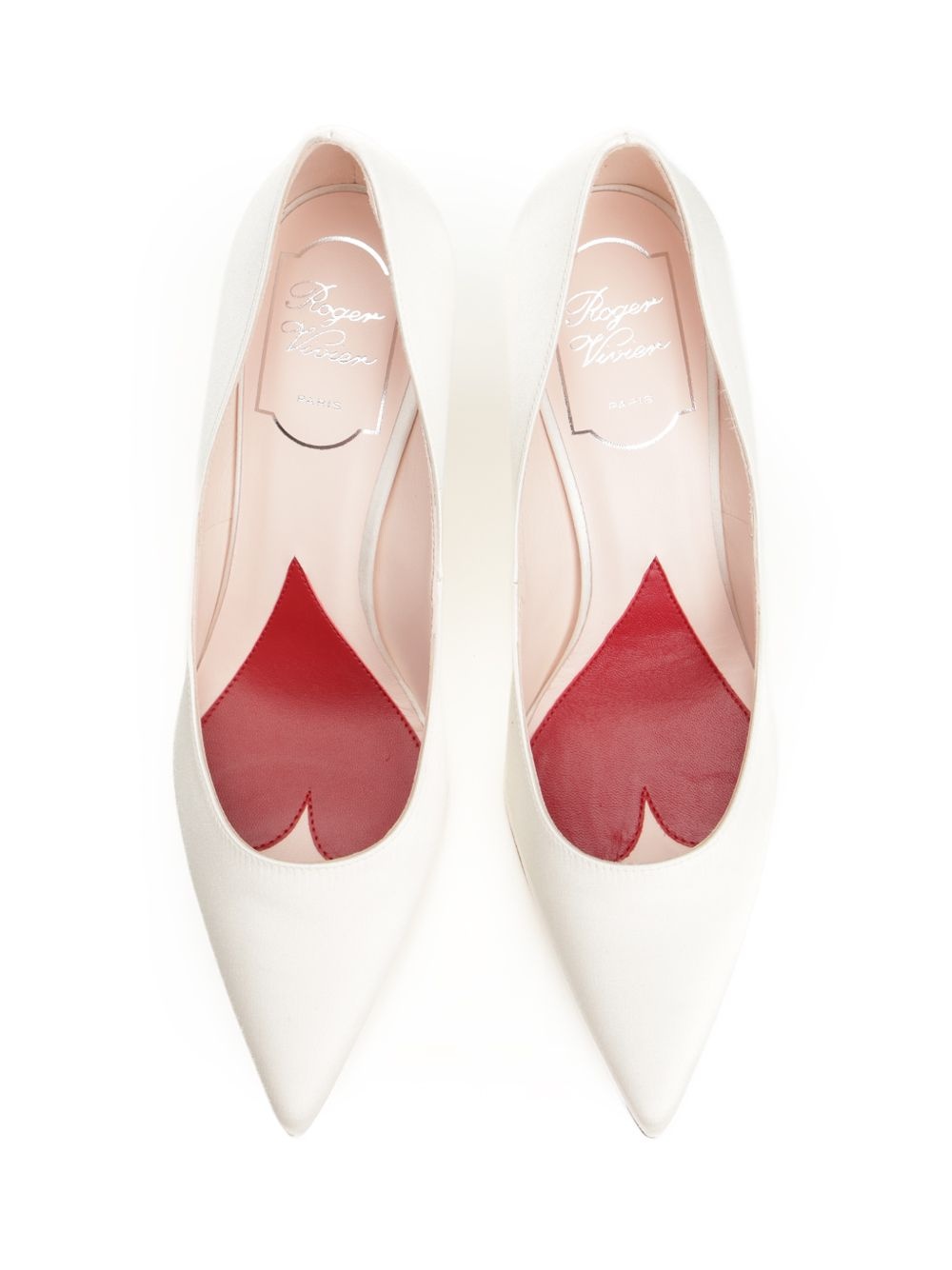 Jewel Heel Pumps Beige - 4