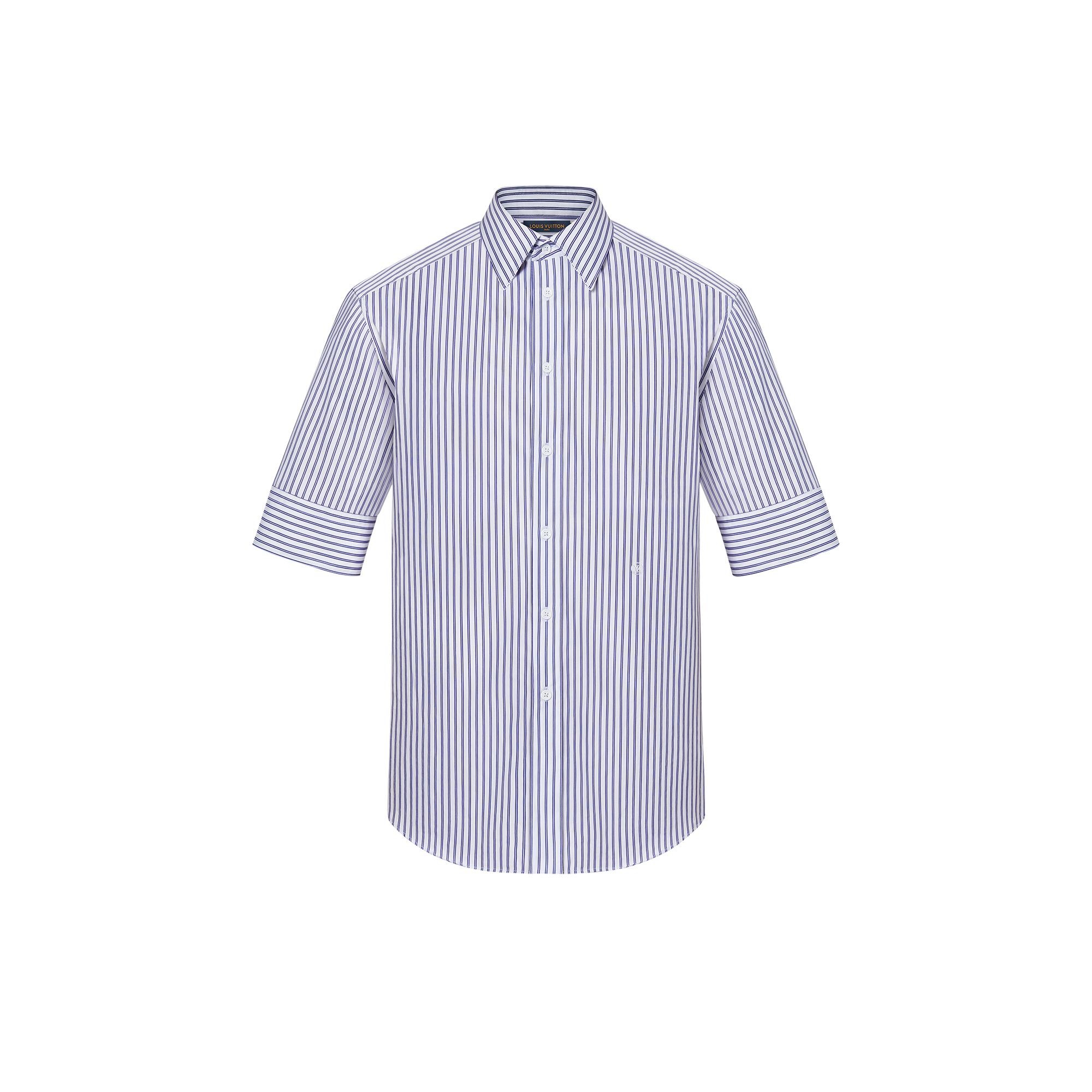 Striped Short Sleeve Shirt - 1