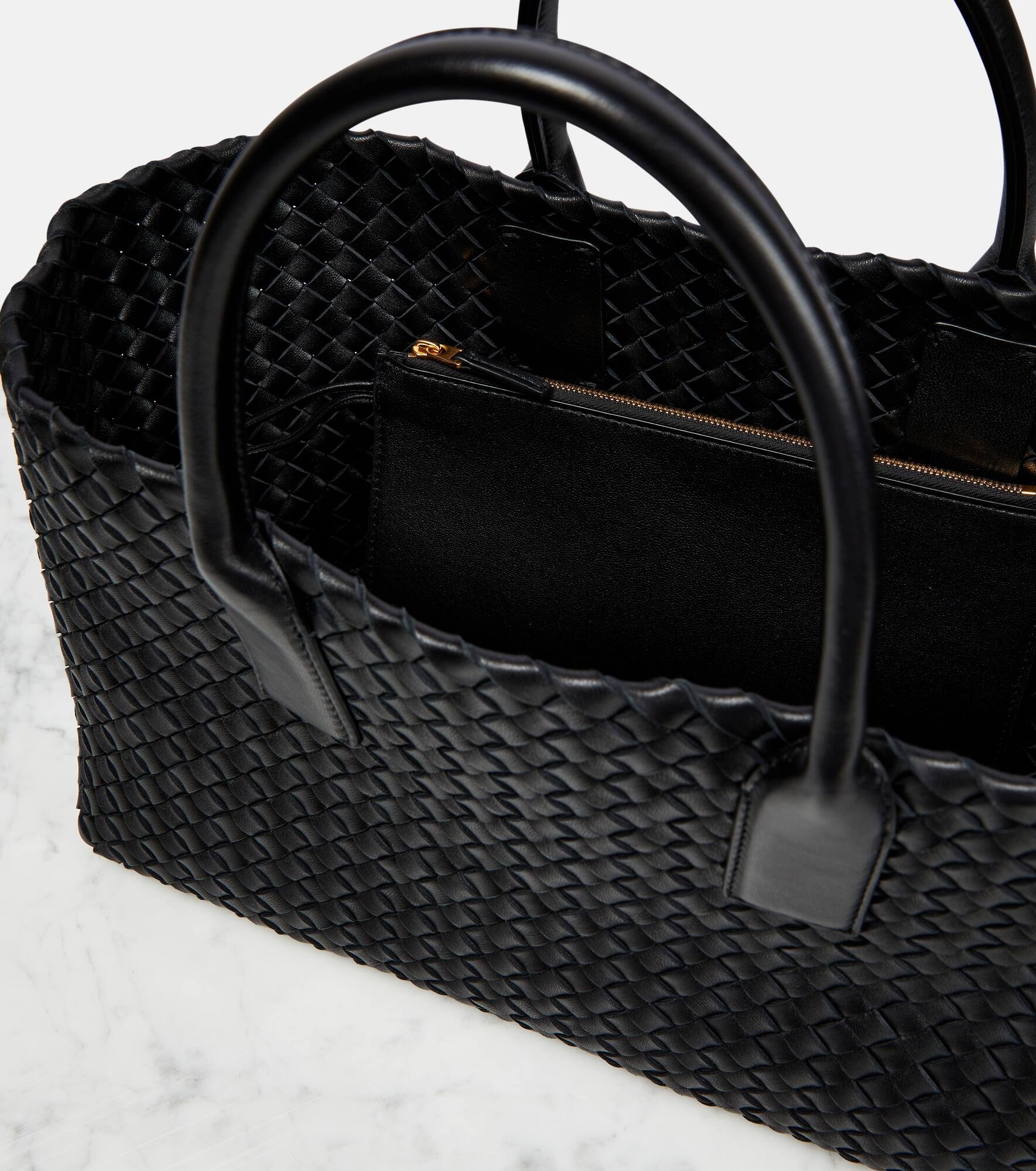Cabat Small leather tote bag - 3