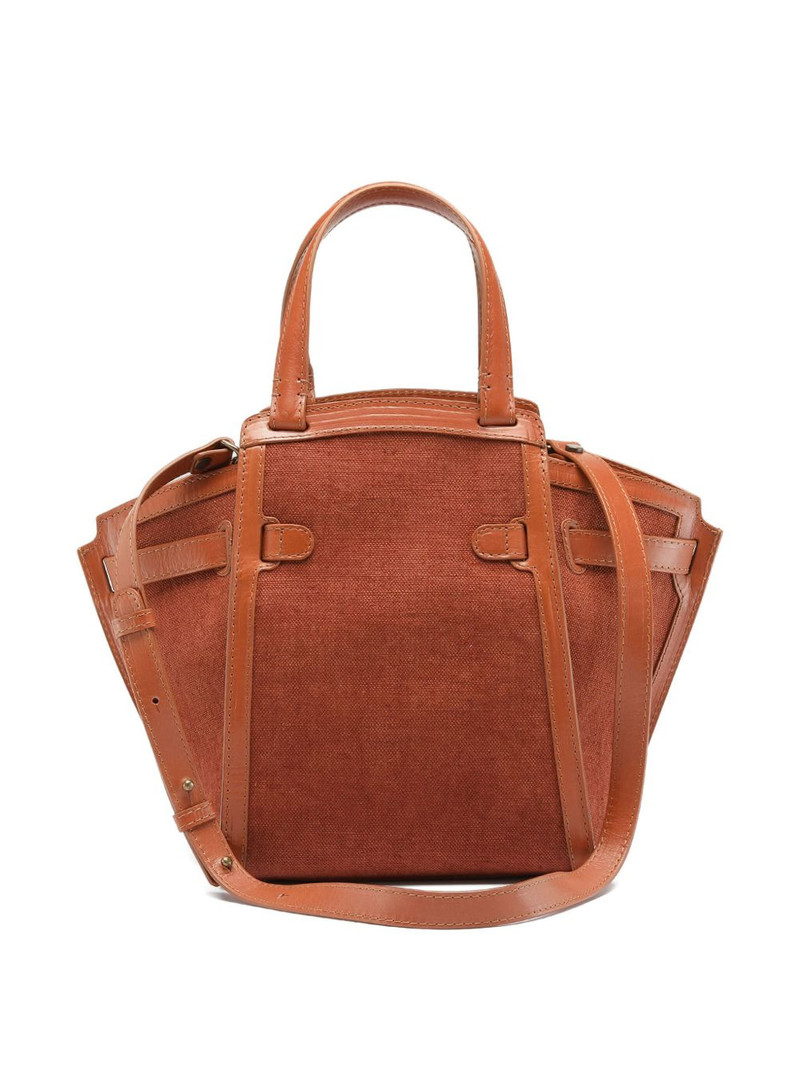 OFFICINE CREATIVE Saddle leather-trimmed saddle bag outlook