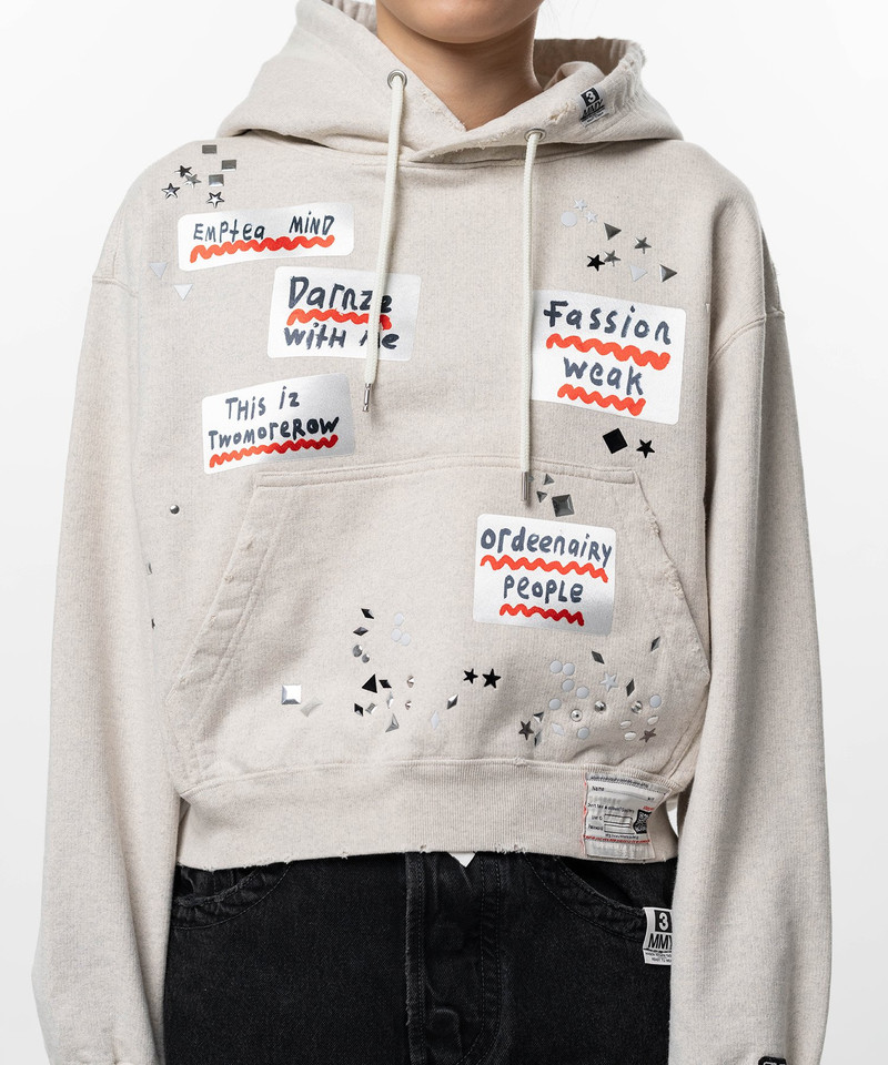 Embellished Sticker Hoodie 6
