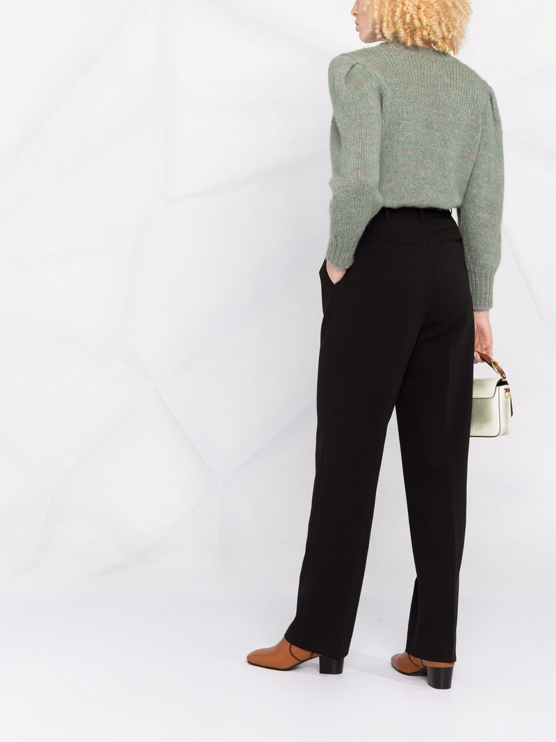 pleat-detail four-pocket tailored trousers 6