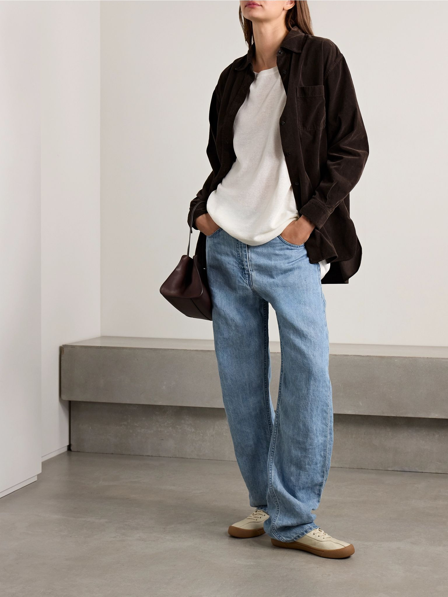 Nesson cotton-corduroy shirt Brown - 2