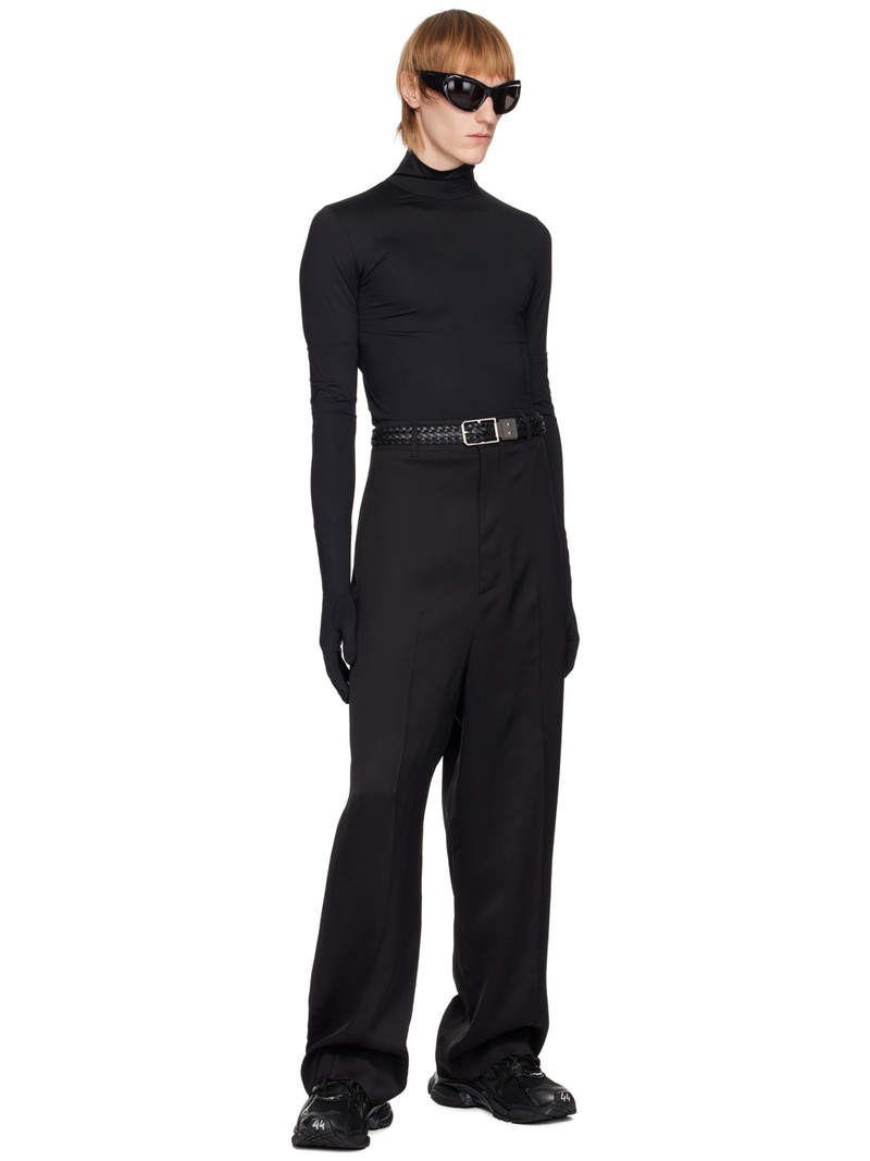 Black Fitted Long Sleeve T-Shirt 5
