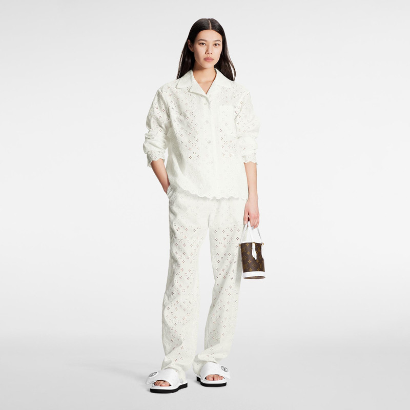 Louis Vuitton Broderie Anglaise Monogram Pajama Shirt outlook
