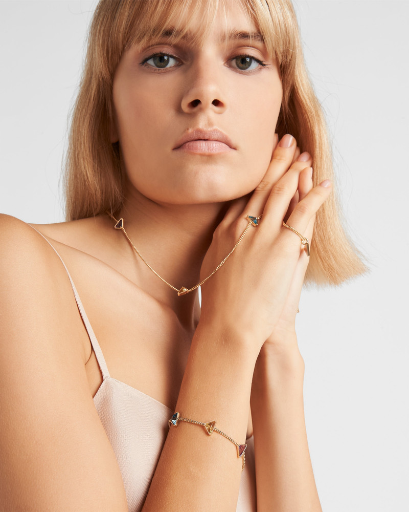 Prada Eternal Gold chain bracelet in yellow gold and semi-precious stones outlook