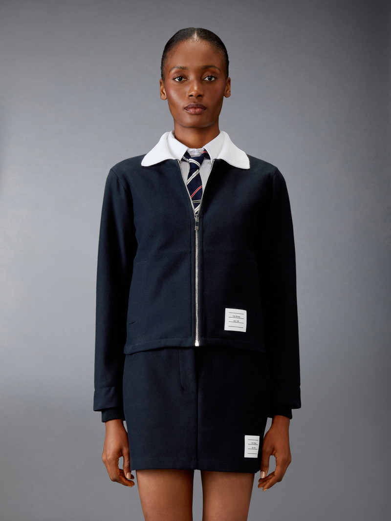 Thom Browne TECH TWILL ZIP UP JACKET outlook