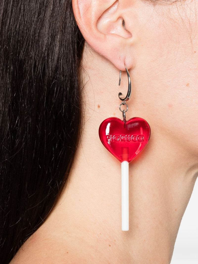 FIORUCCI heart-lollipop drop earring outlook