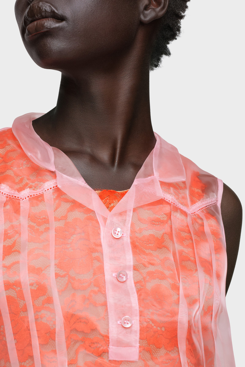 Sheer tea dress 5
