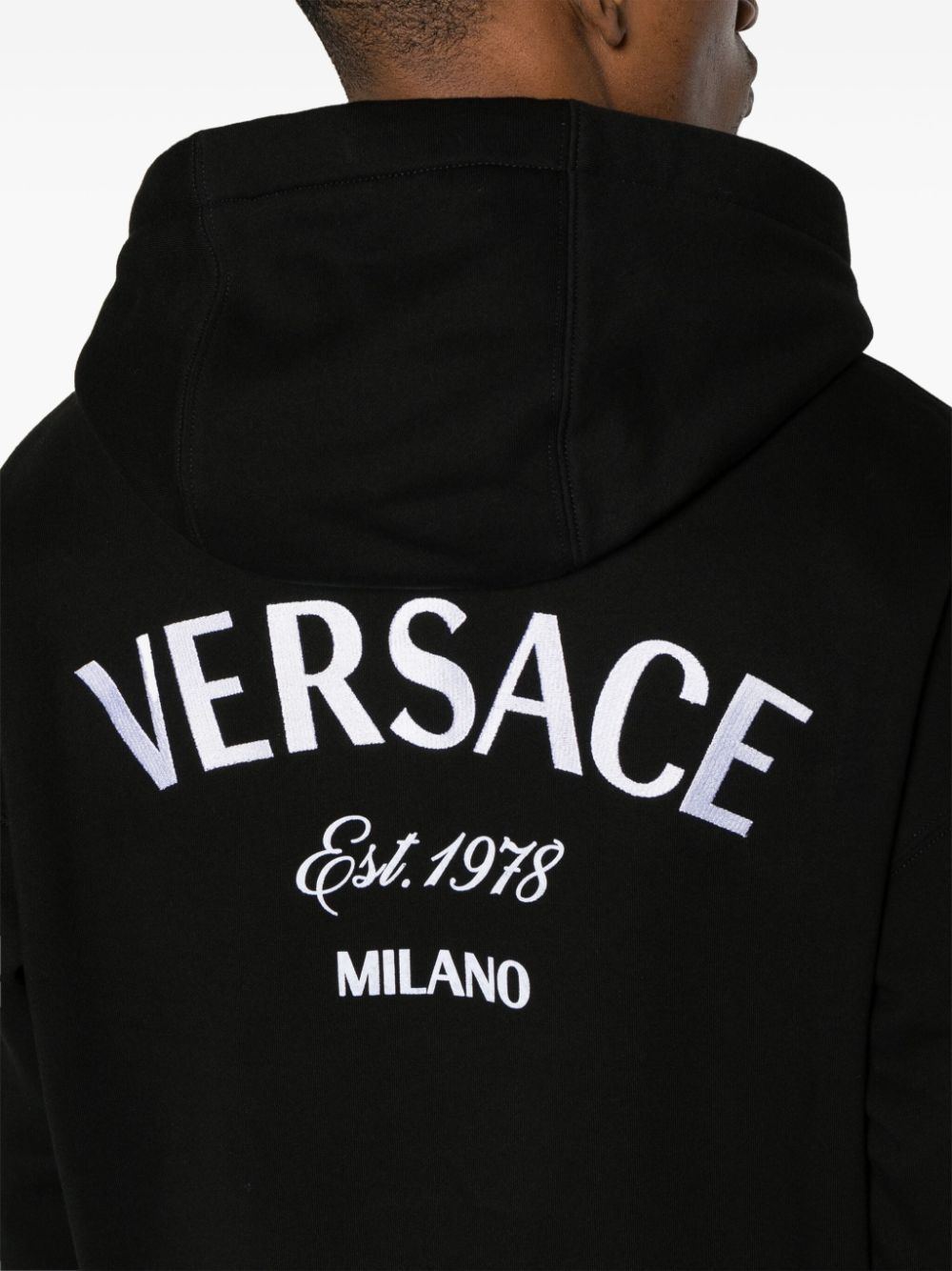 Milano Stamp-embroidered cotton hoodie - 5