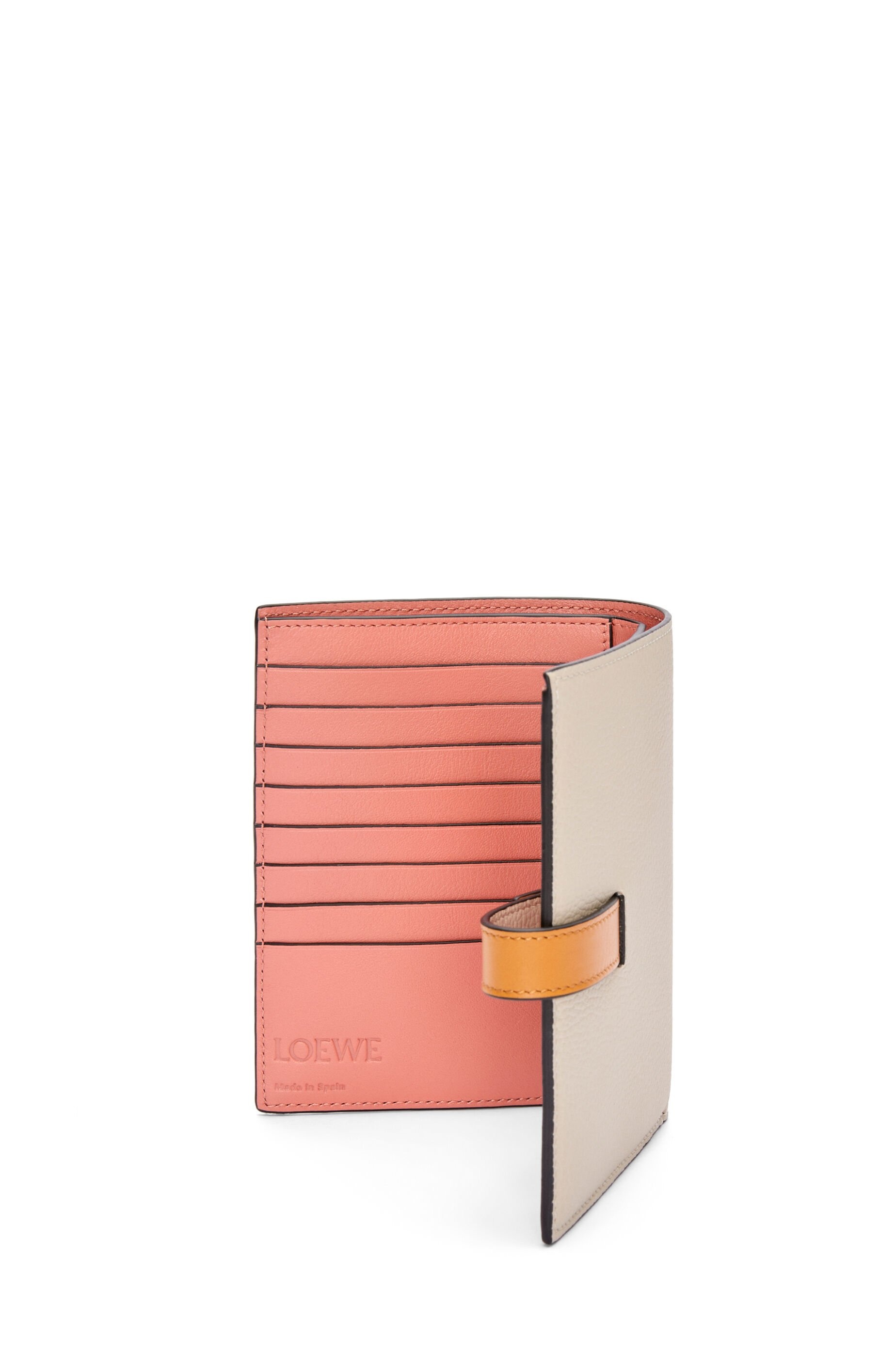 Medium vertical wallet in soft grained calfskin - 5