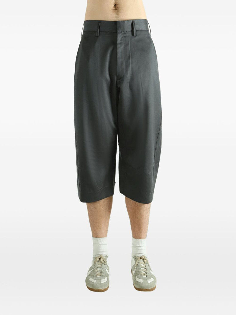 Omar Afridi panelled wool shorts outlook