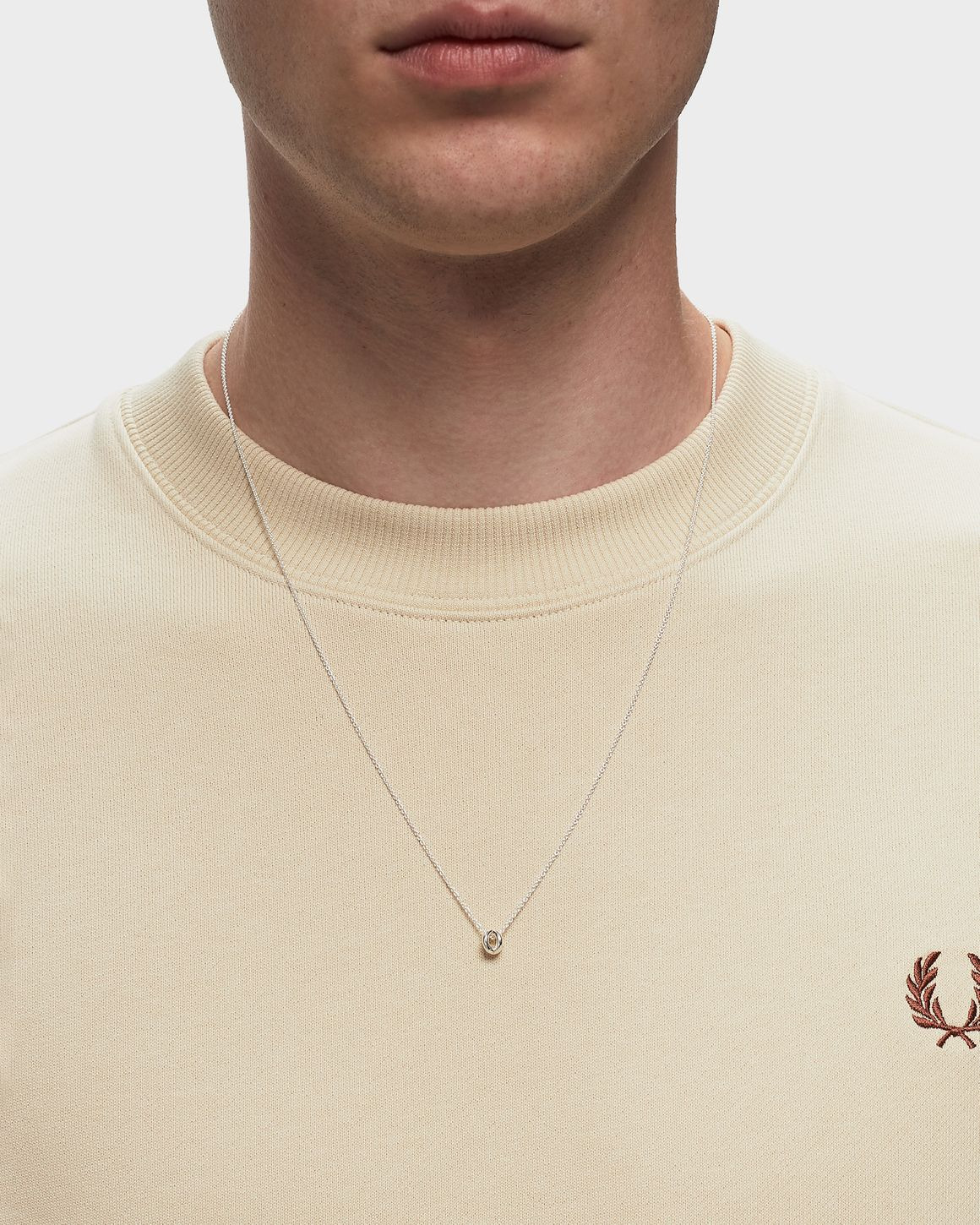 1g-polished sterling silver-entrelacs-necklace - 2