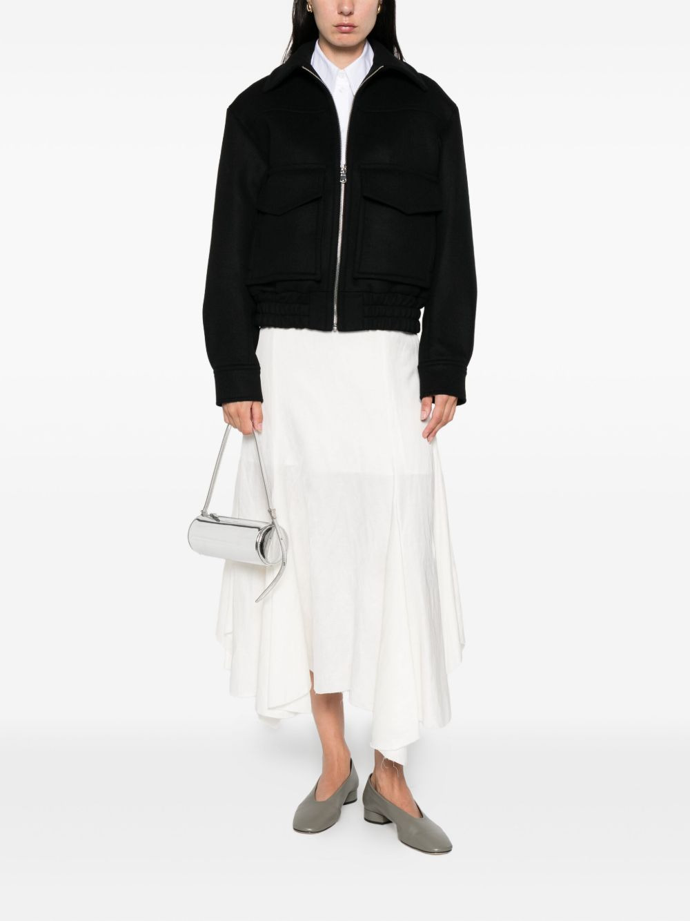 Cila flap-pocket zip-front jacket - 2