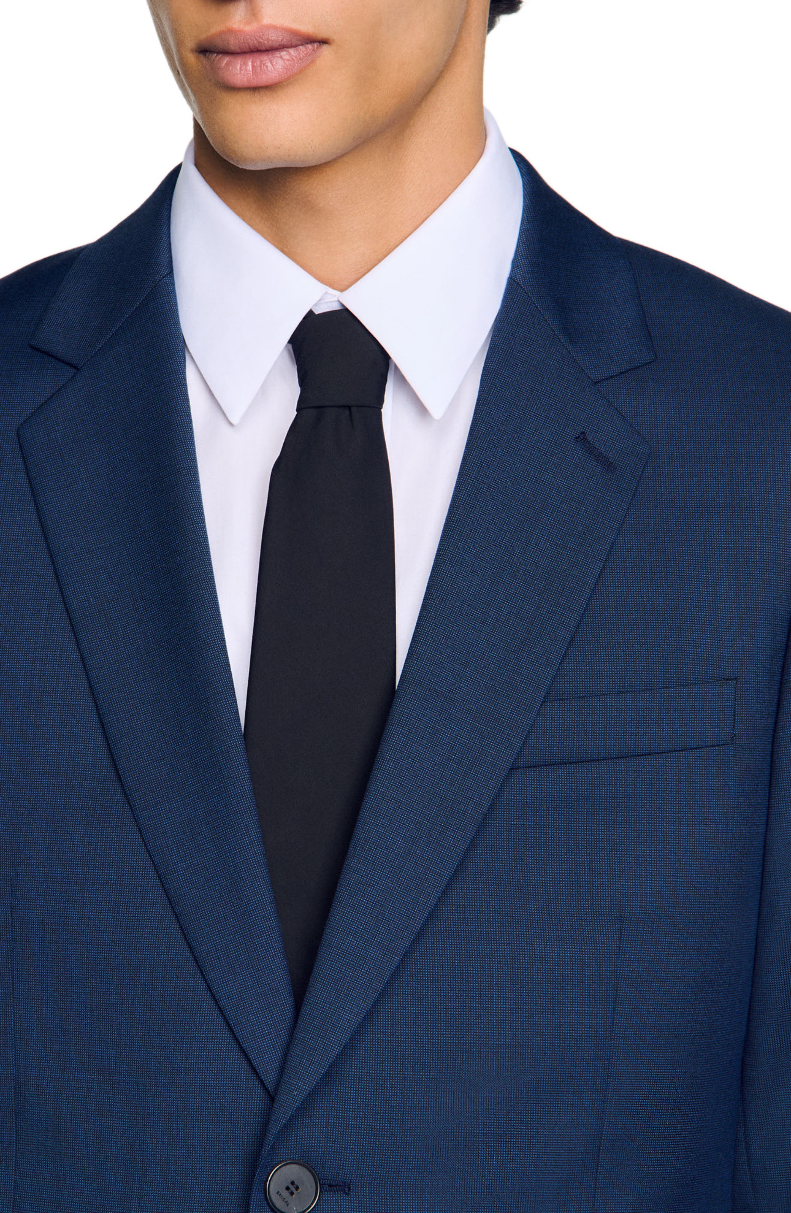 SANDRO Wool suit jacket in Royal Blue at Nordstrom - 4