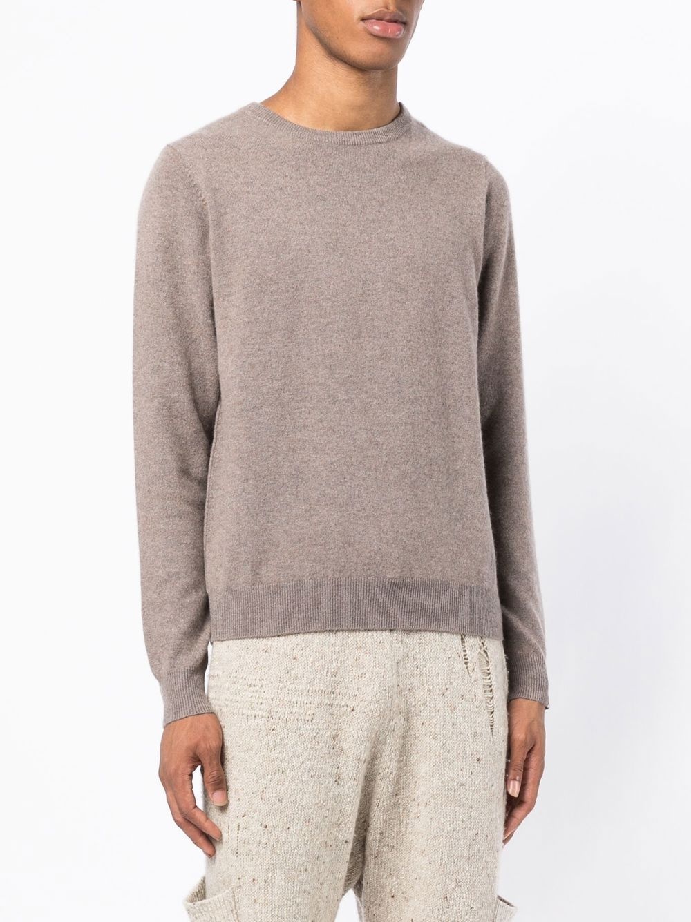 round-neck knit jumper - 3