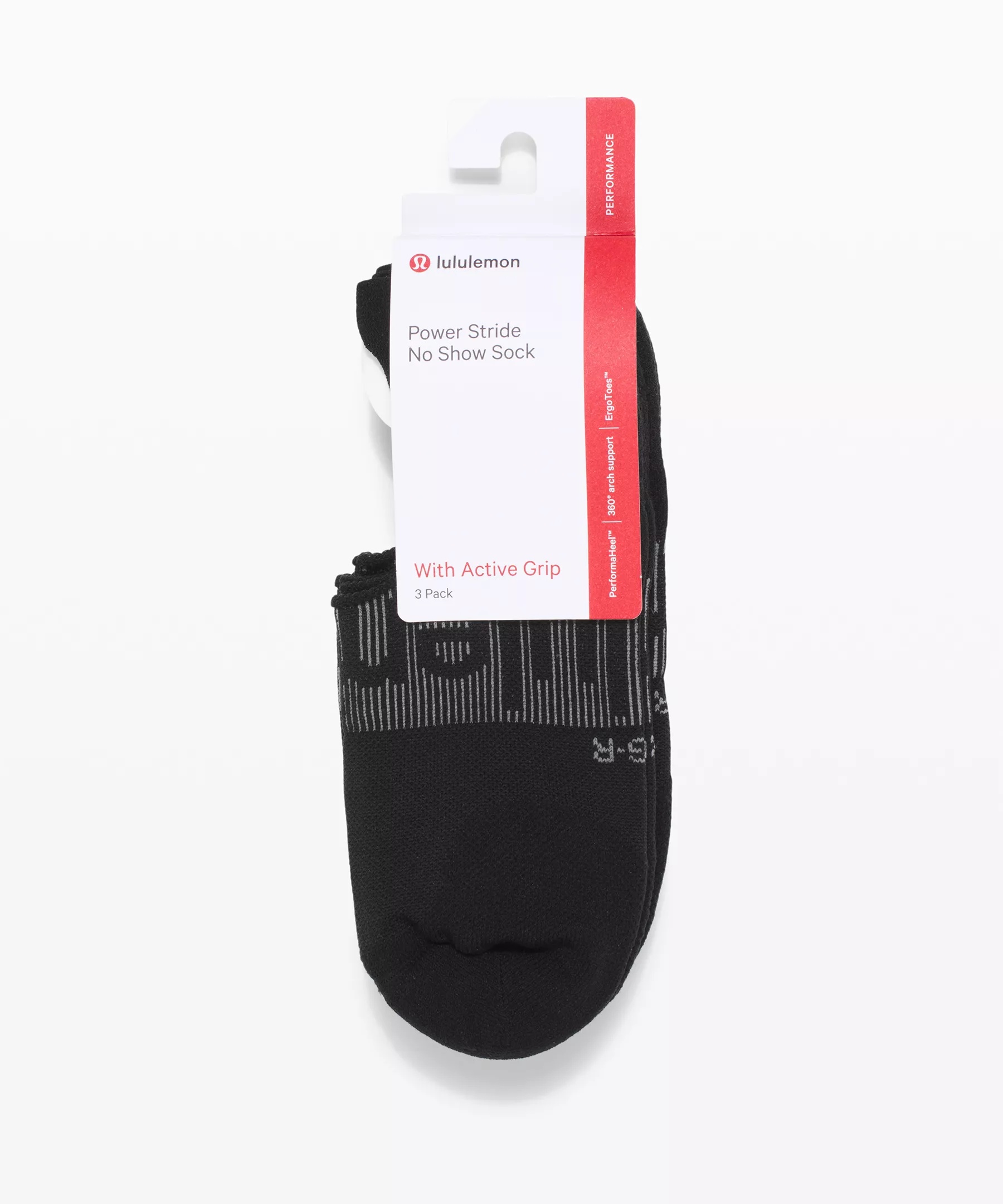 Women's Power Stride No-Show Socks with Active Grip *3 Pack - 4