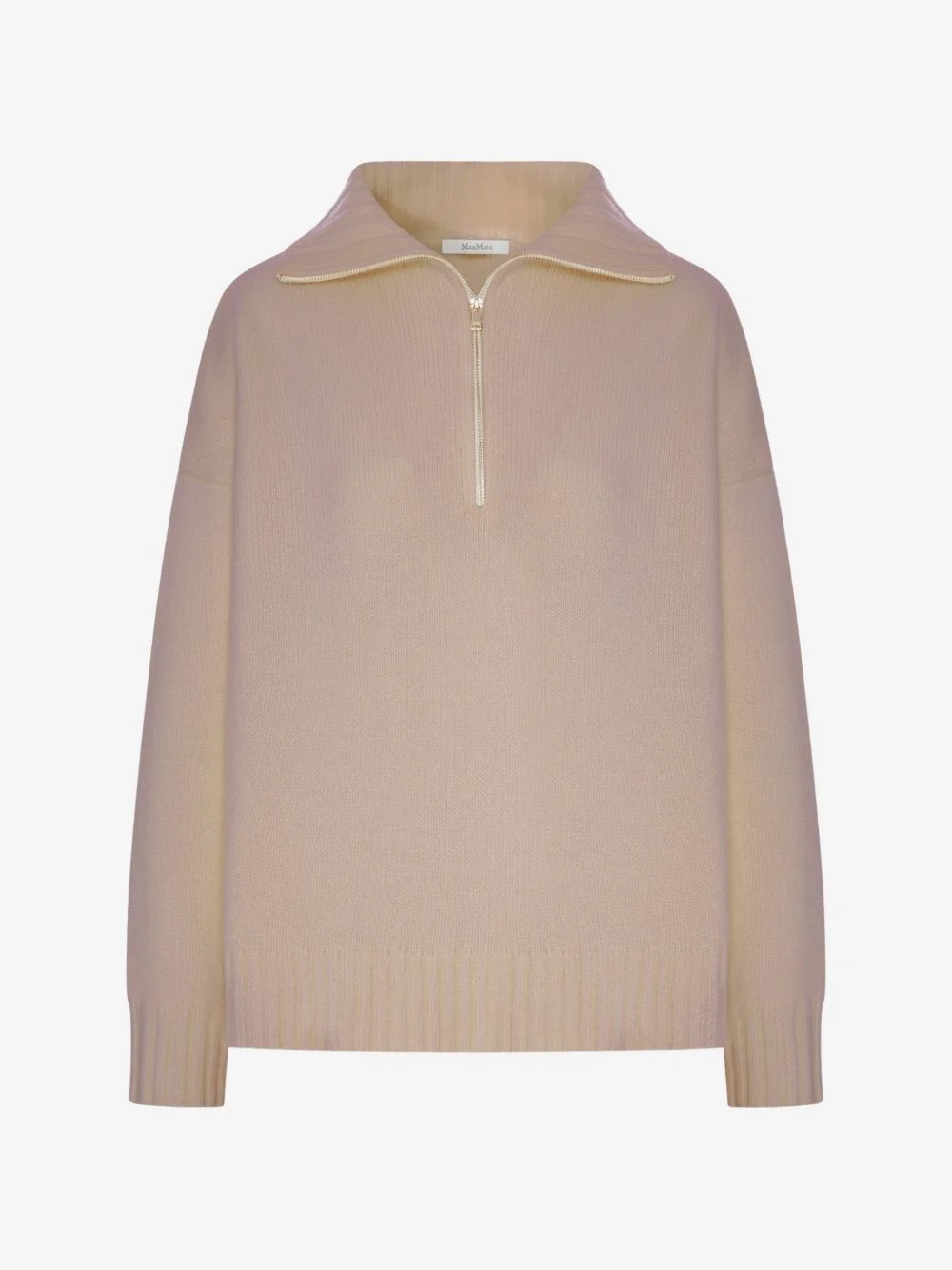 half-zip wool sweater - 1