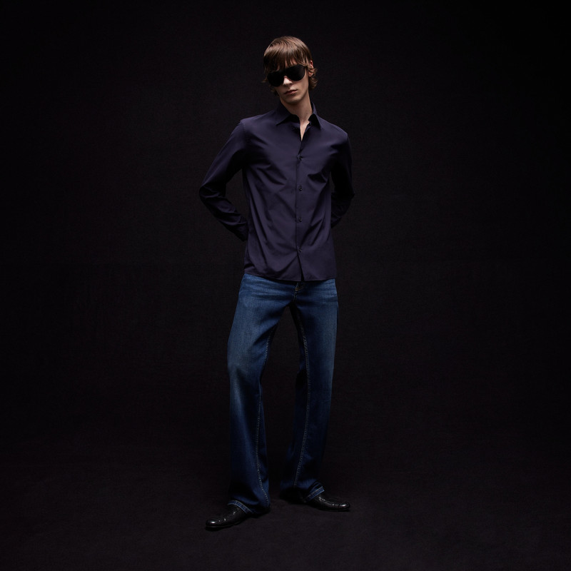 Piece dyed cotton poplin shirt 3