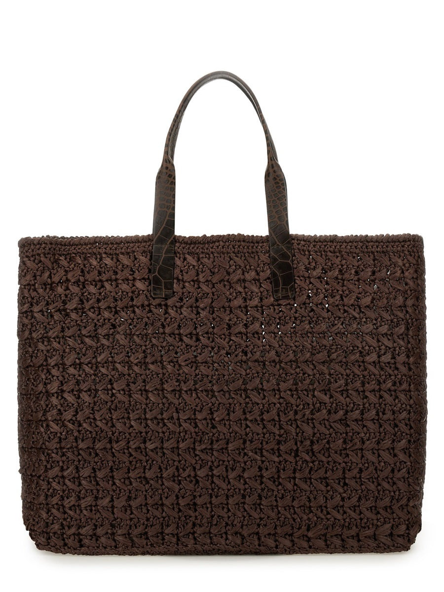 Dolce & Gabbana Men Woven Mesh Shopping Bag - 3