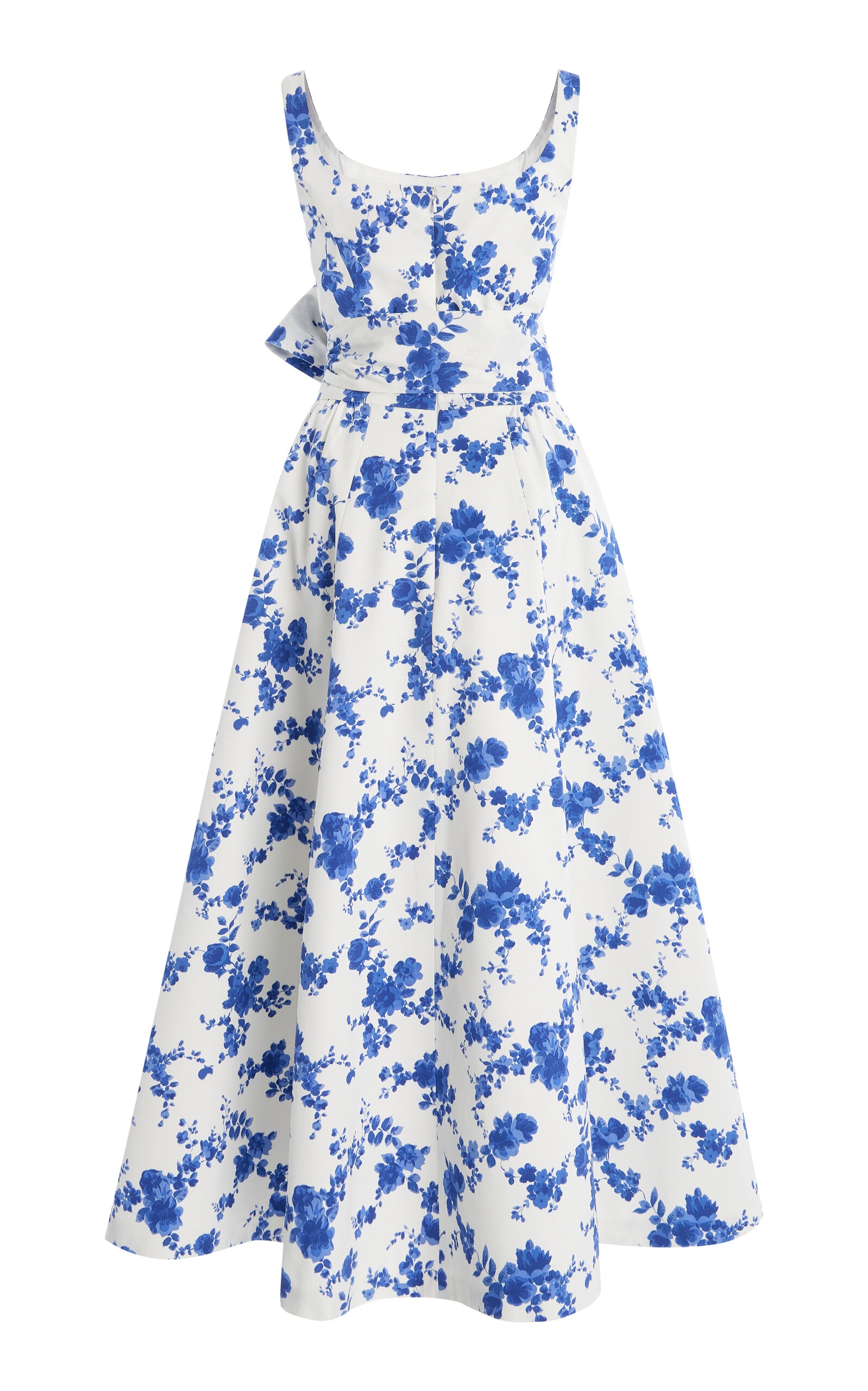 Sash-Detailed Stretch-Cotton Midi Dress white - 3