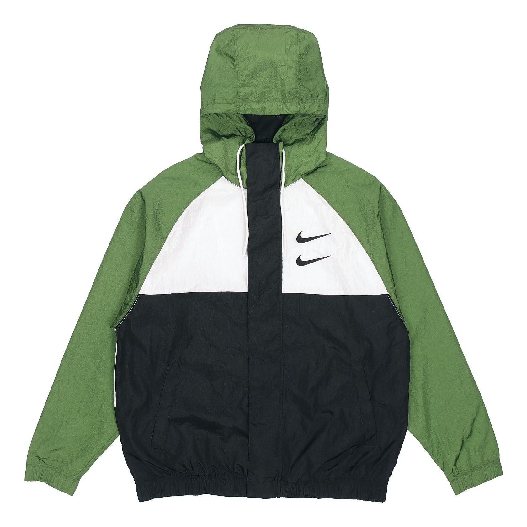 Nike Sportswear Swoosh Windproof Sports Woven Jacket Green DD1089-010 - 1