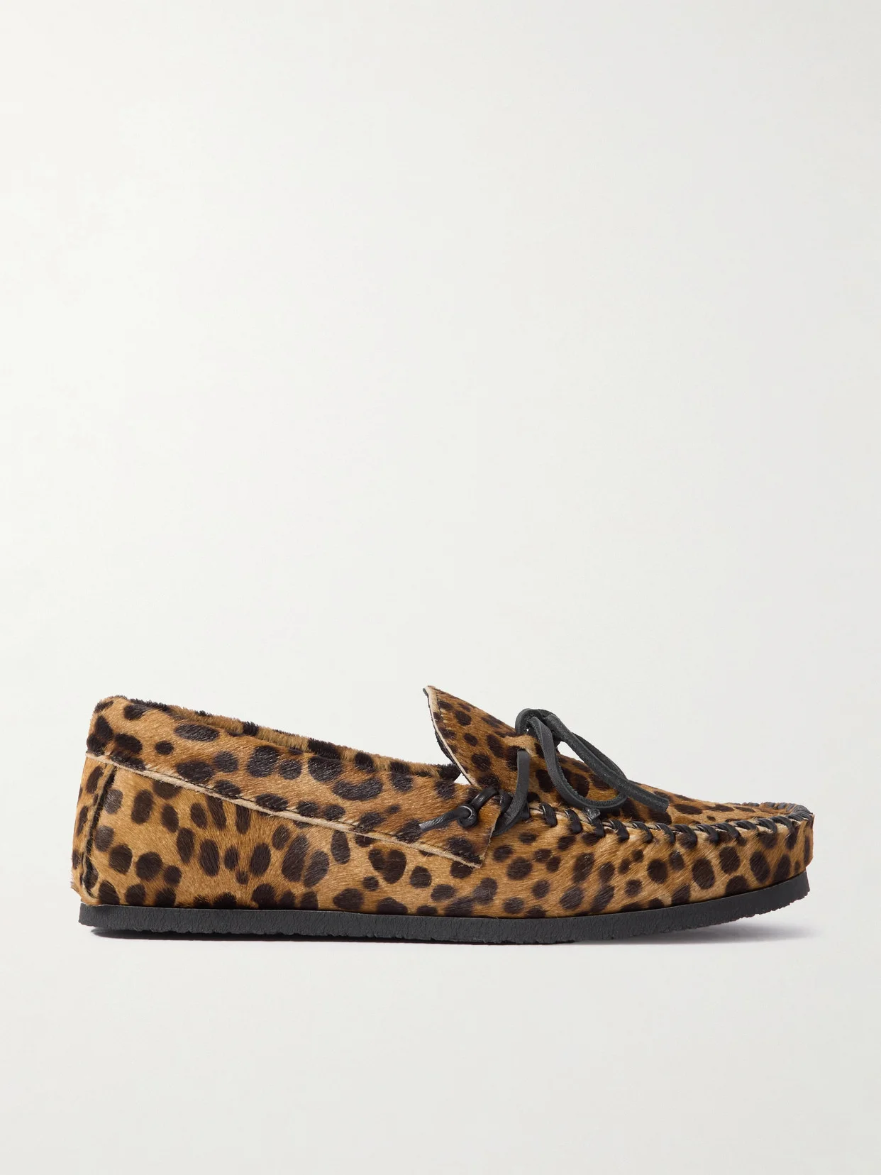 Fitza Leopard-print Calf Hair Loafers - 1