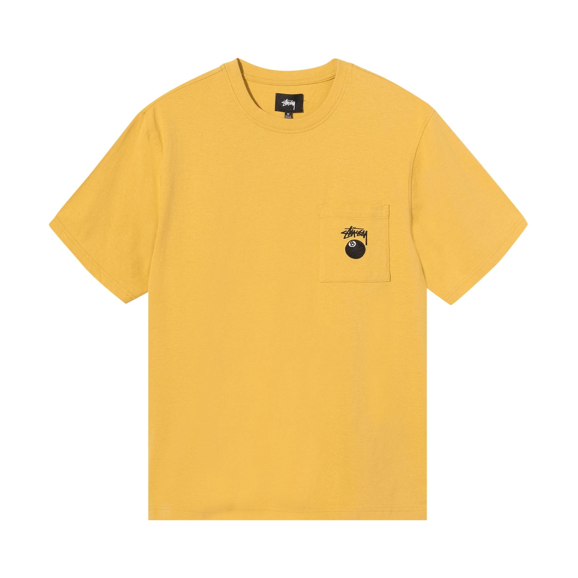 Stussy 8 Ball Pocket Crew 'Mustard' - 1