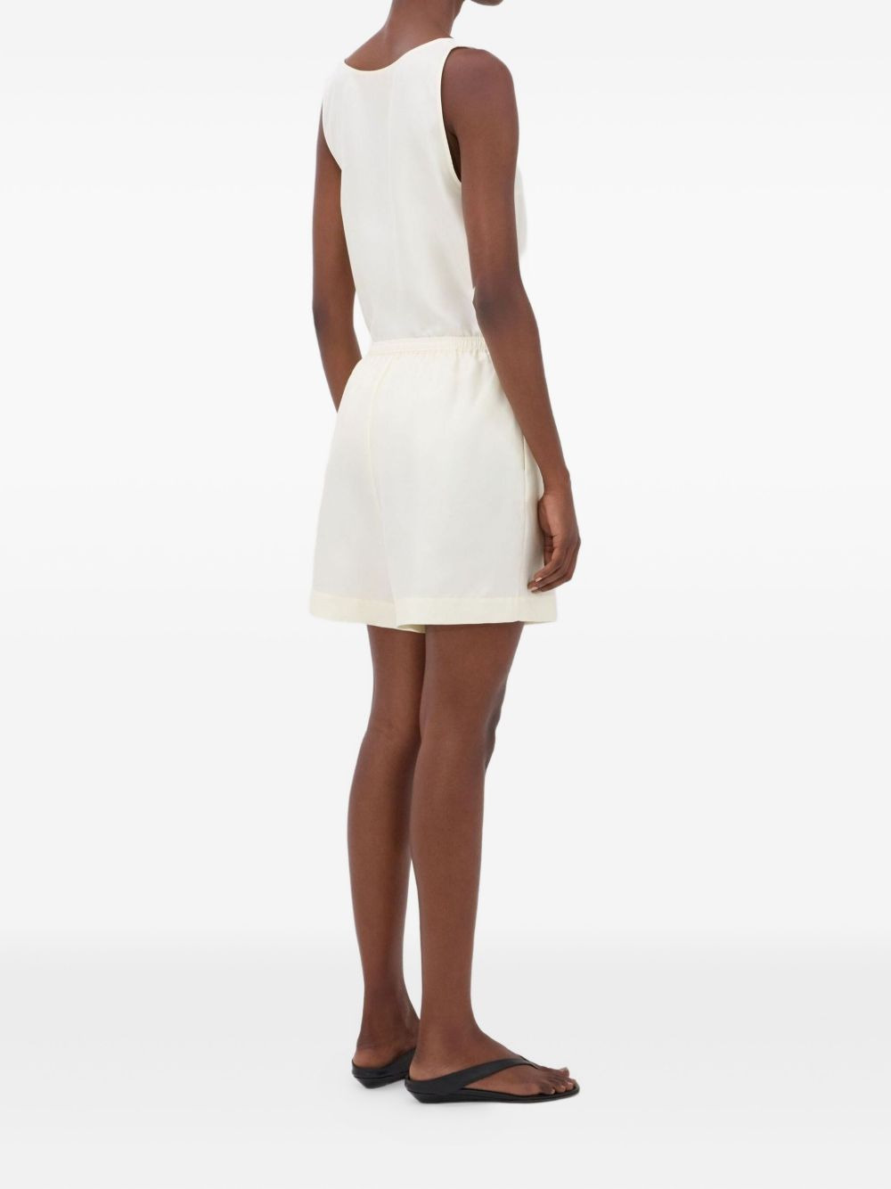 Arl elasticated-waistband silk shorts - 4
