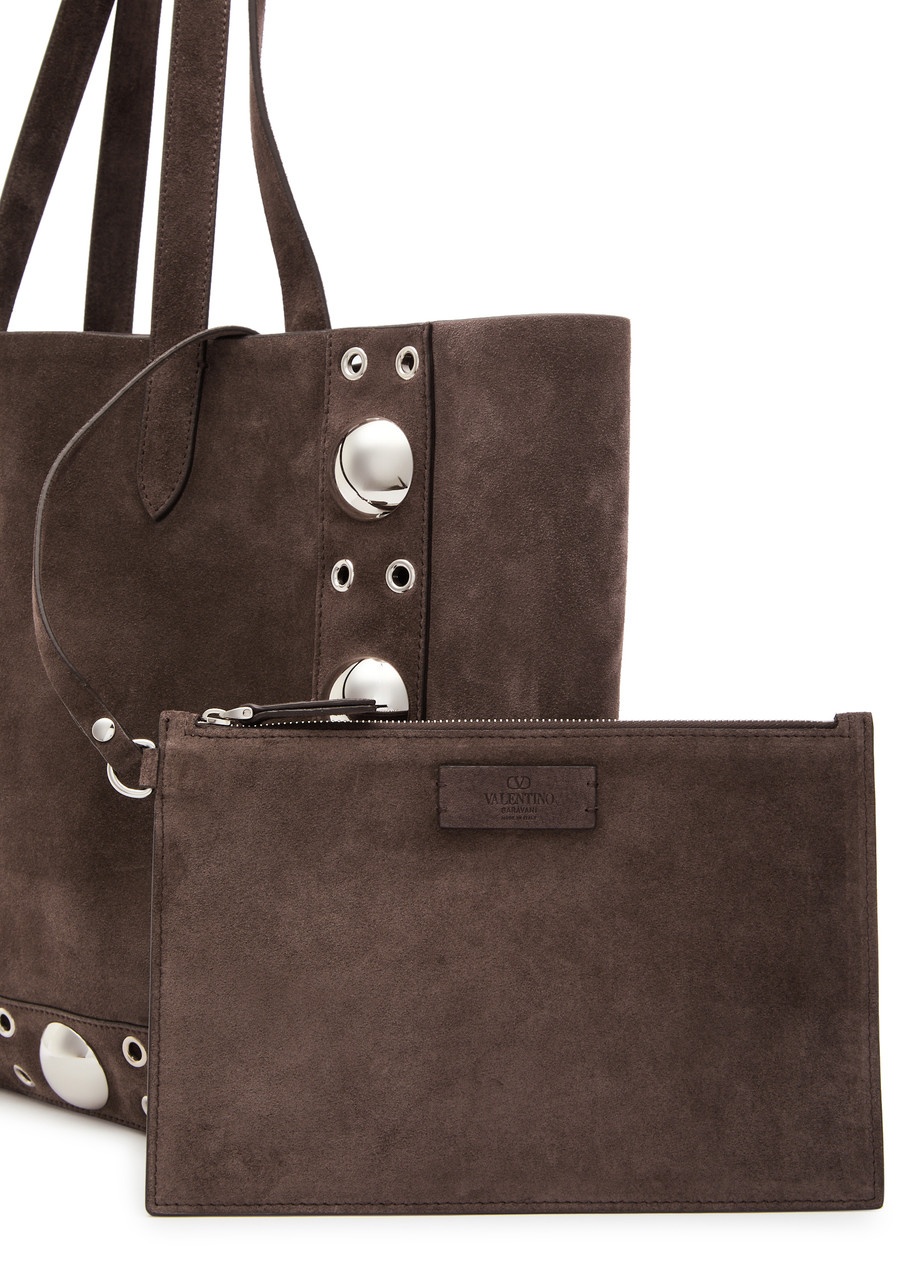 Valentino Nellcôte Studded Suede Tote - 6