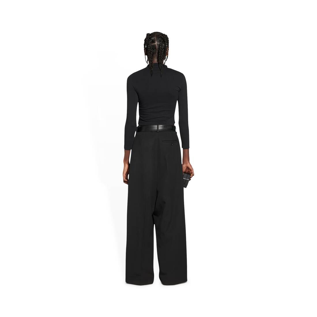 Women's Low Crotch Pants  in Black - 4